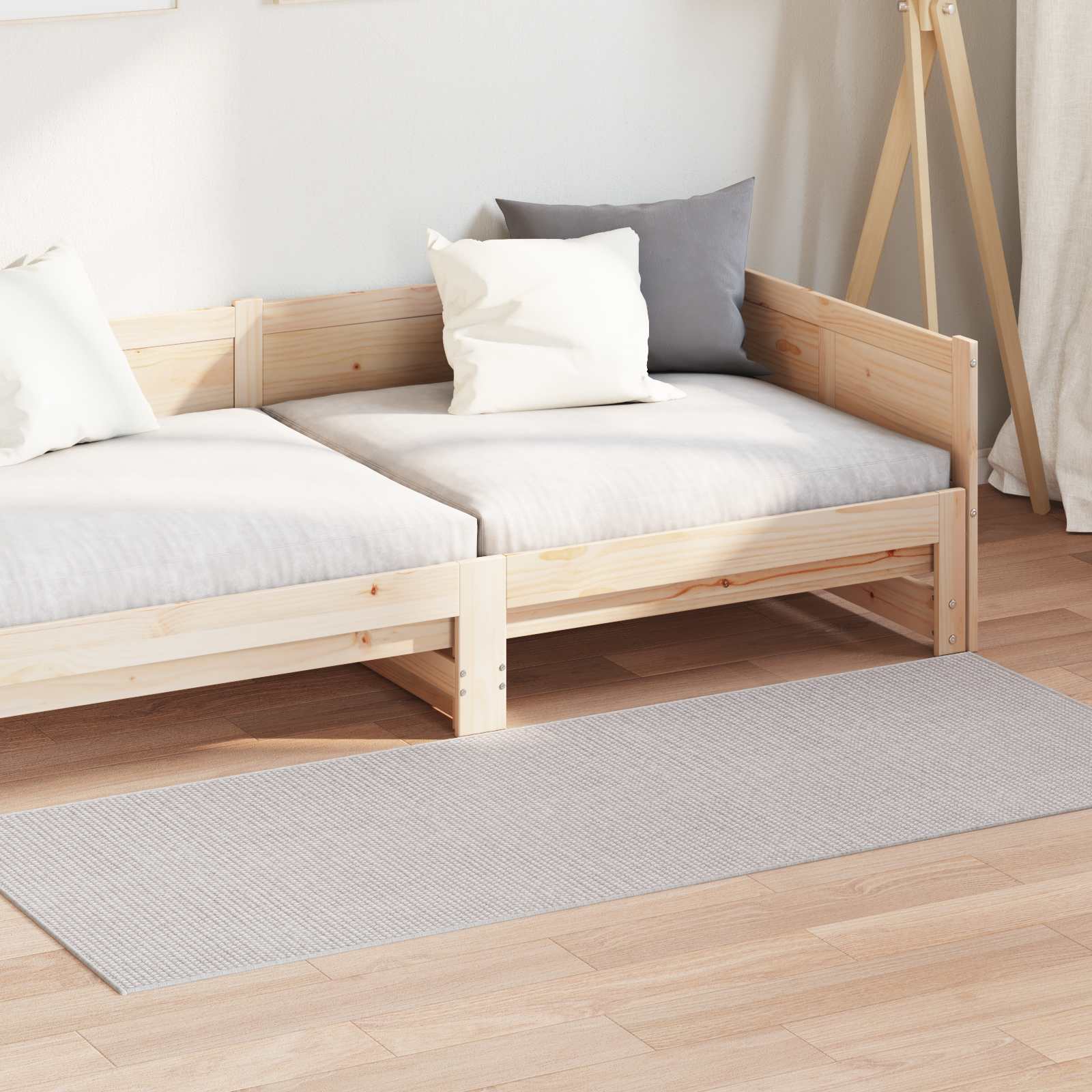 Bereichsteppiche Rechtwinklig LUGO Creme 150 x 80 cm Polyester