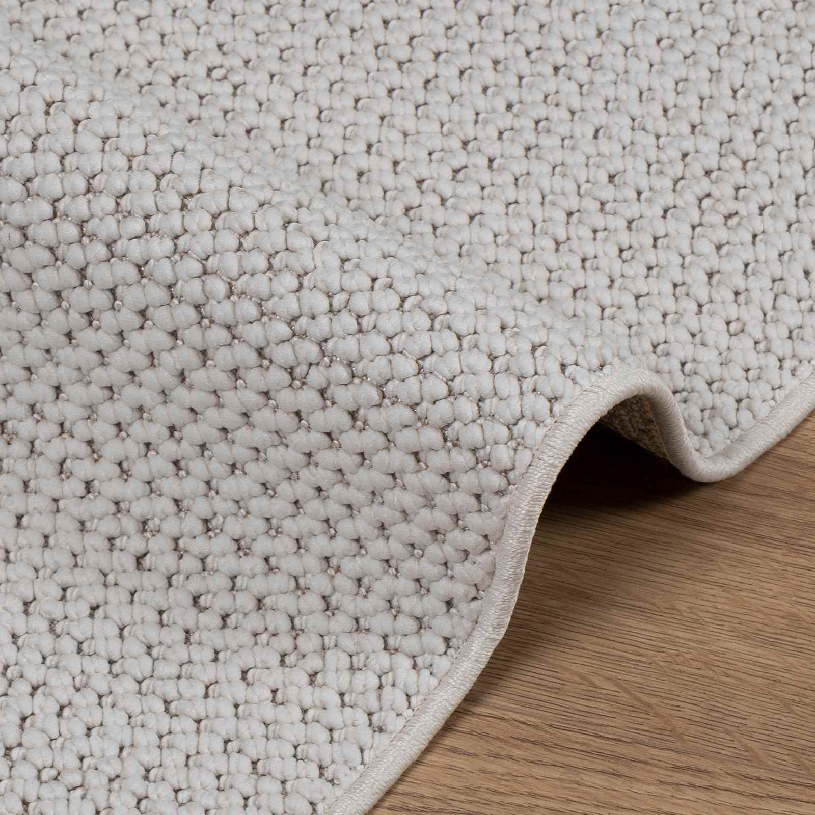 Bereichsteppiche Rechtwinklig LUGO Creme 200 x 80 cm Polyester