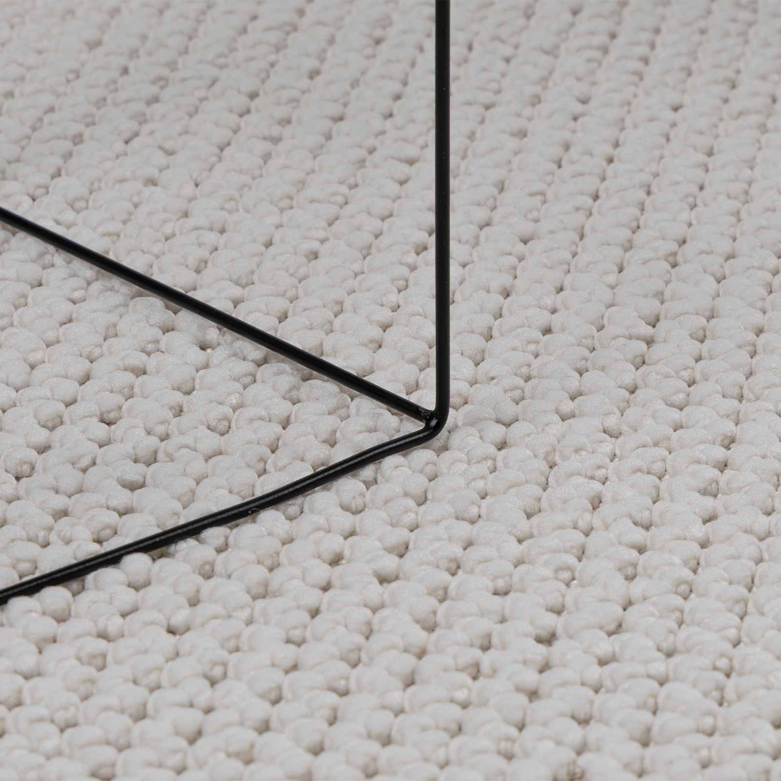 Bereichsteppiche Rechtwinklig LUGO Creme 200 x 80 cm Polyester