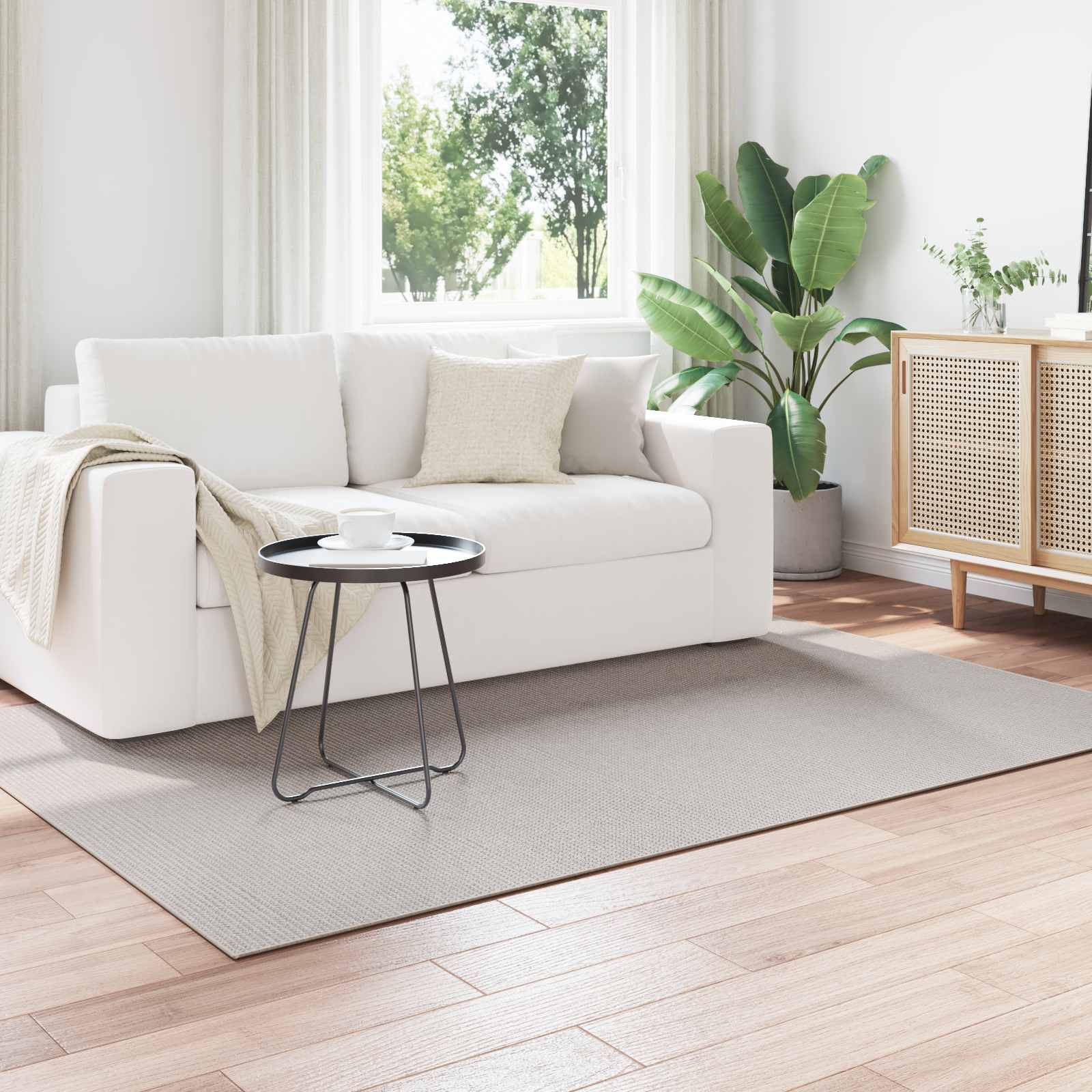 Bereichsteppiche Rechtwinklig LUGO Creme 170 x 120 cm Polyester