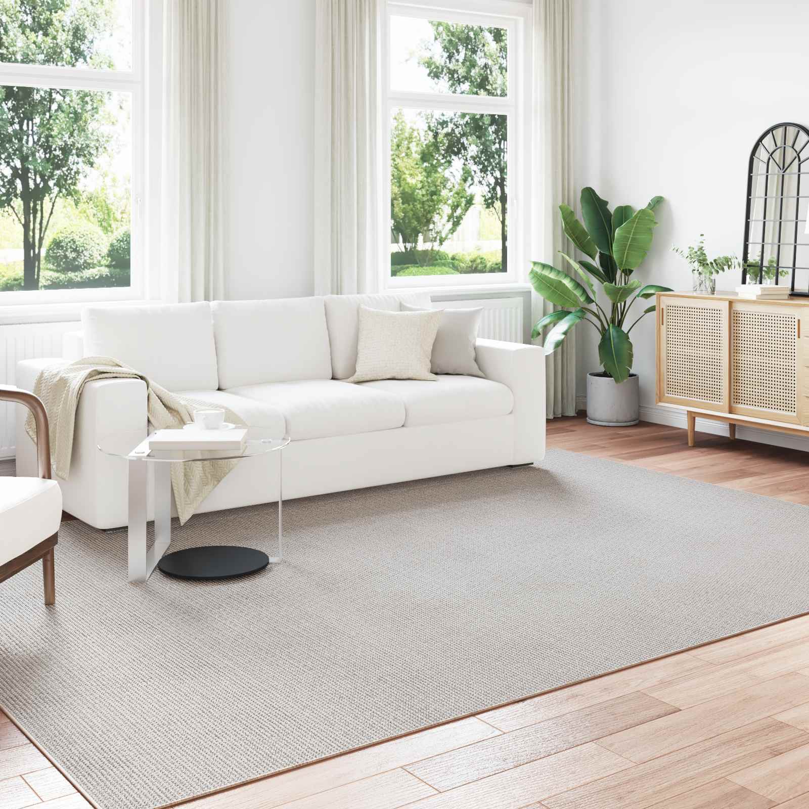 Bereichsteppiche Rechtwinklig LUGO Creme 340 x 240 cm Polyester