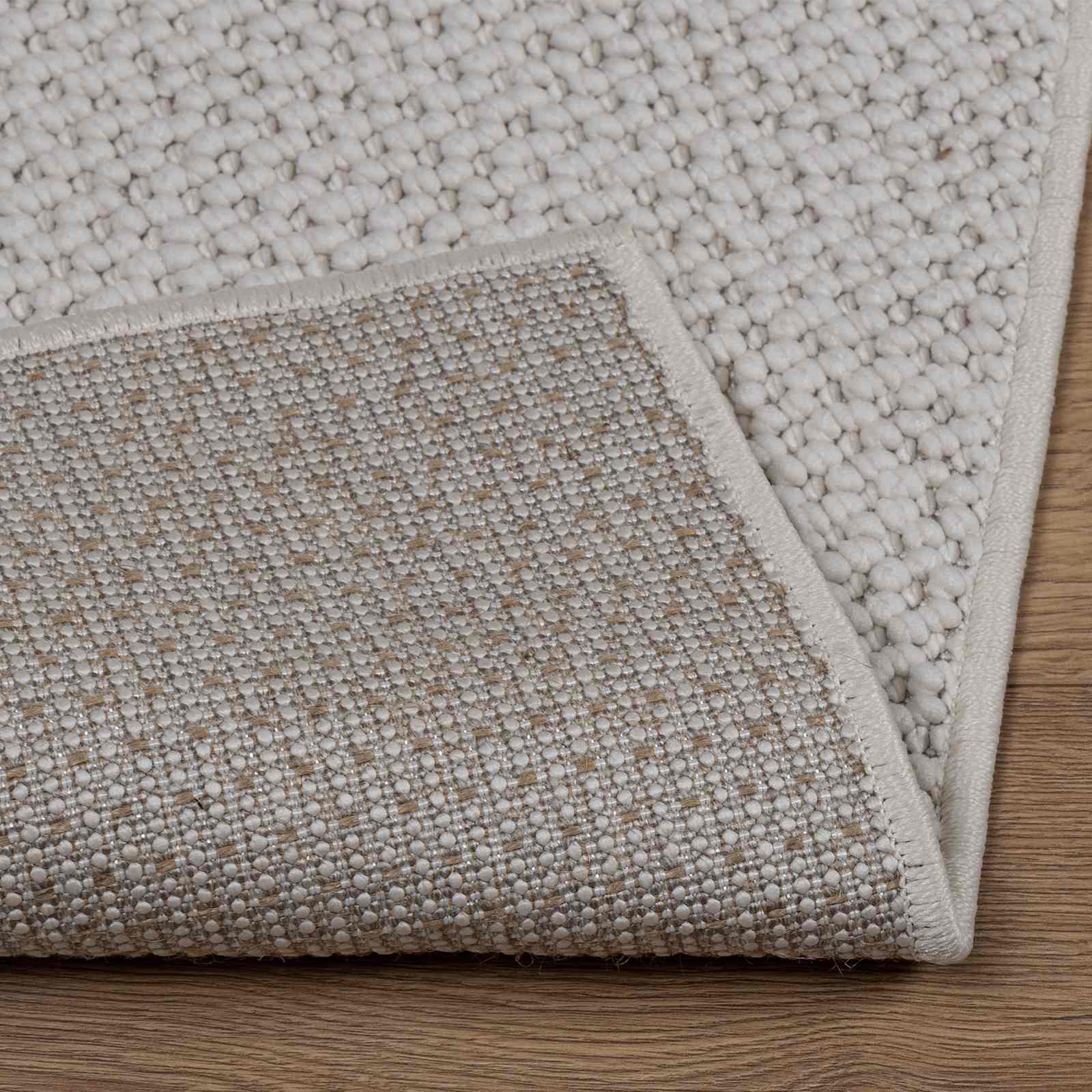 Bereichsteppiche Quadratisch LUGO Creme 240 x 240 cm Polyester