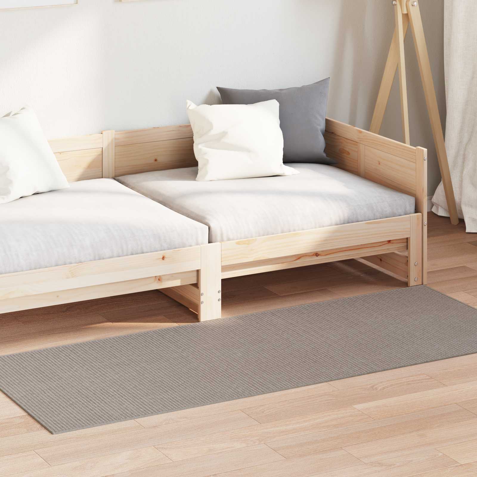 Bereichsteppiche Rechtwinklig LUGO Taupe 80 x 150 cm Polyester
