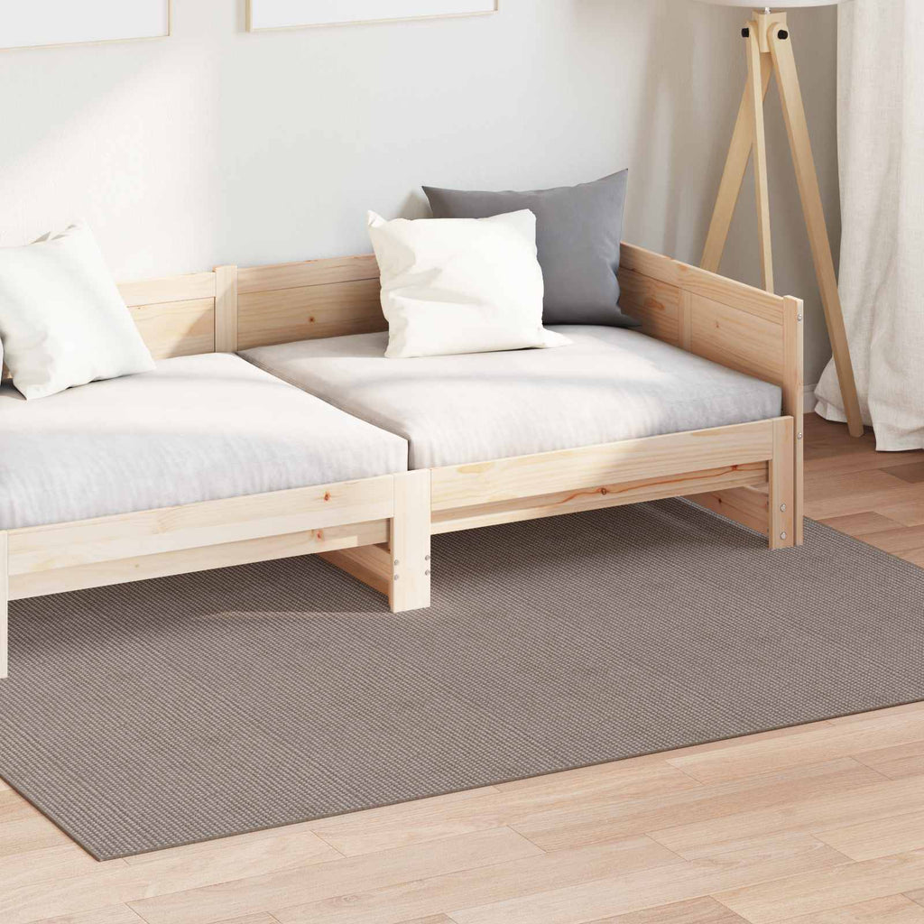 Bereichsteppiche Rechtwinklig LUGO Taupe 140 x 200 cm Polyester