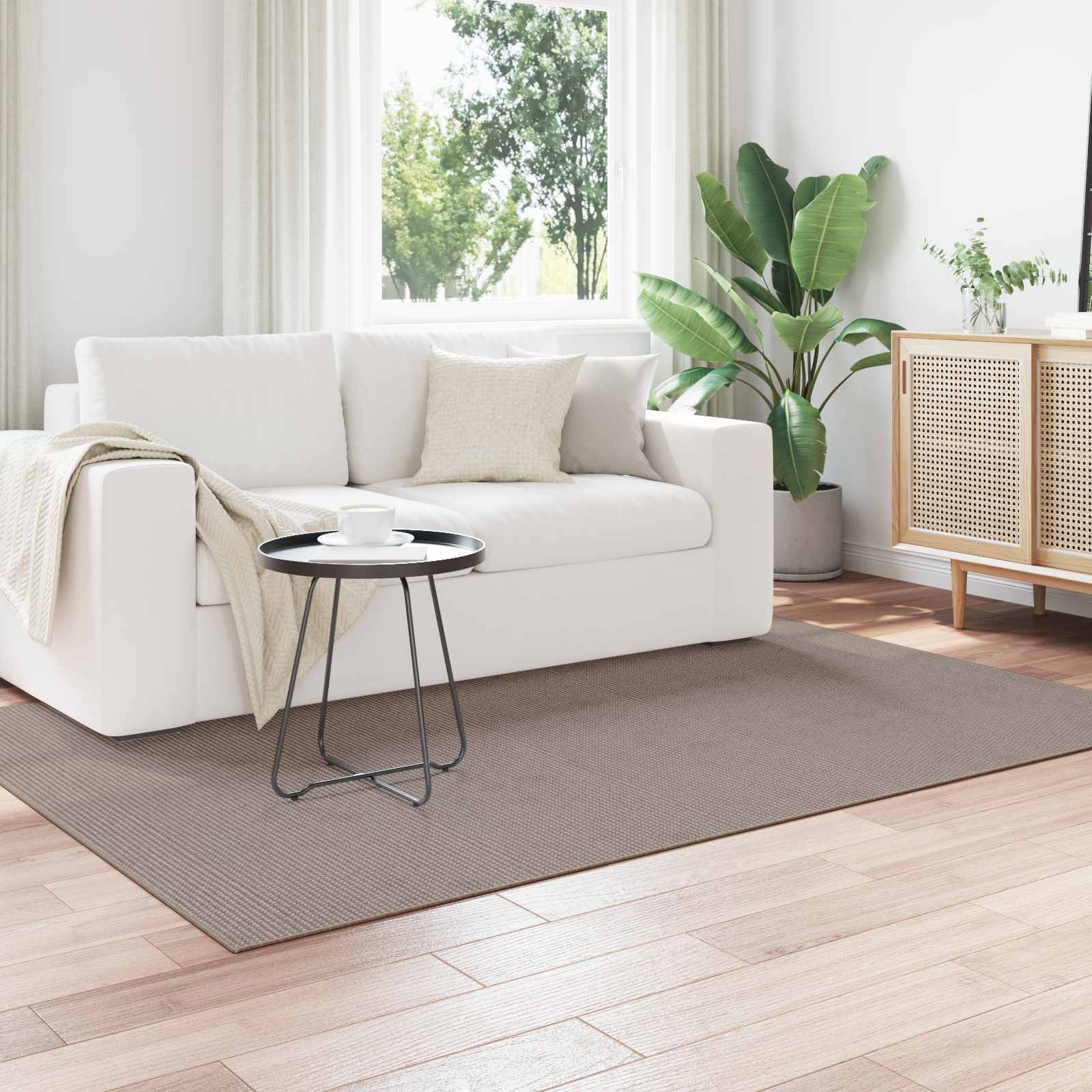 Bereichsteppiche Rechtwinklig LUGO Taupe 160 x 230 cm Polyester