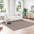 Bereichsteppiche Quadratisch LUGO Taupe 240 x 240 cm Polyester
