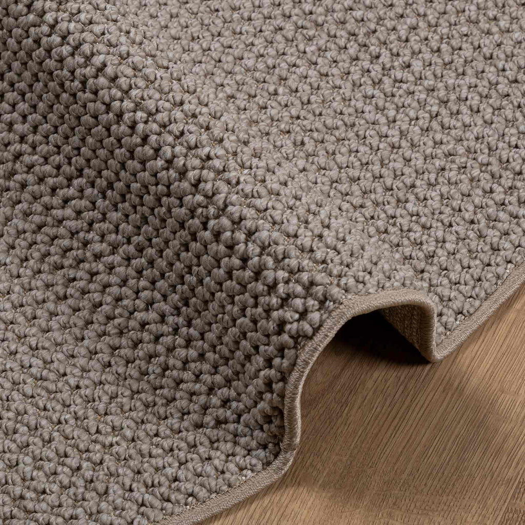 Bereichsteppiche Rund LUGO Taupe Ø 120 CM Polyester
