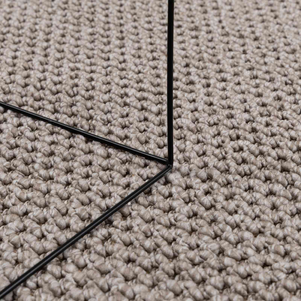 Bereichsteppiche Rund LUGO Taupe Ø 200 CM Polyester