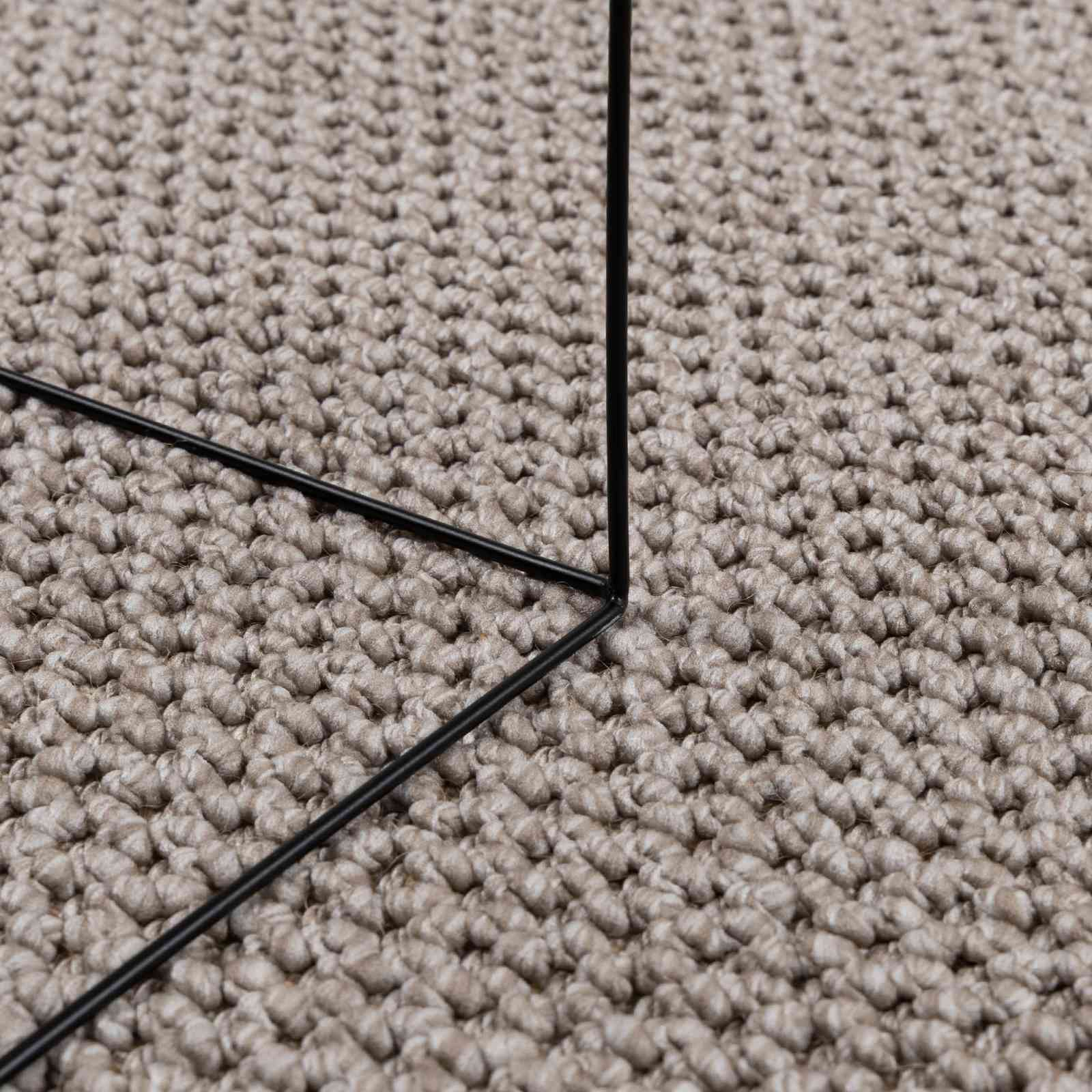 Bereichsteppiche Rund LUGO Taupe Ø 200 CM Polyester