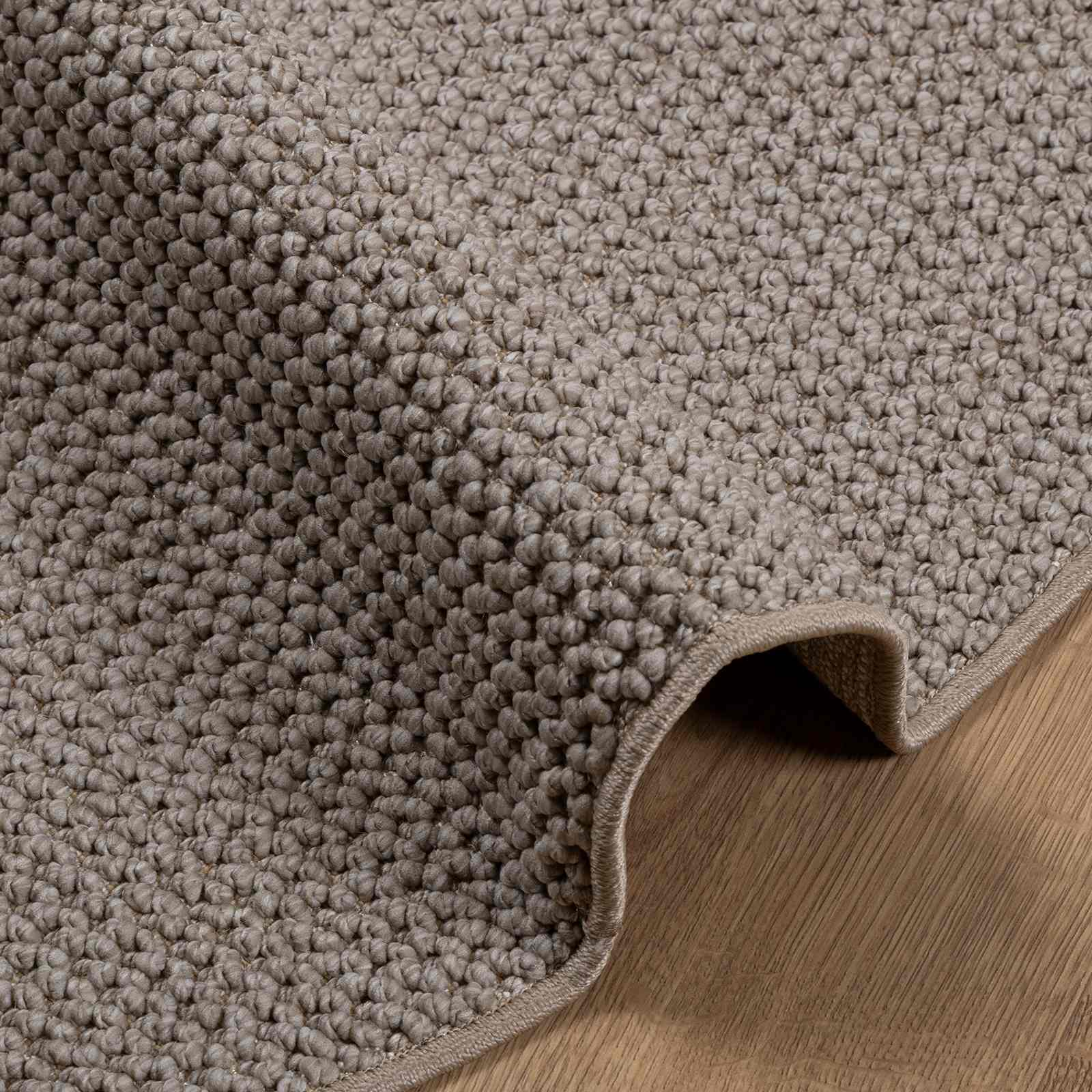 Bereichsteppiche Rund LUGO Taupe Ø 200 CM Polyester