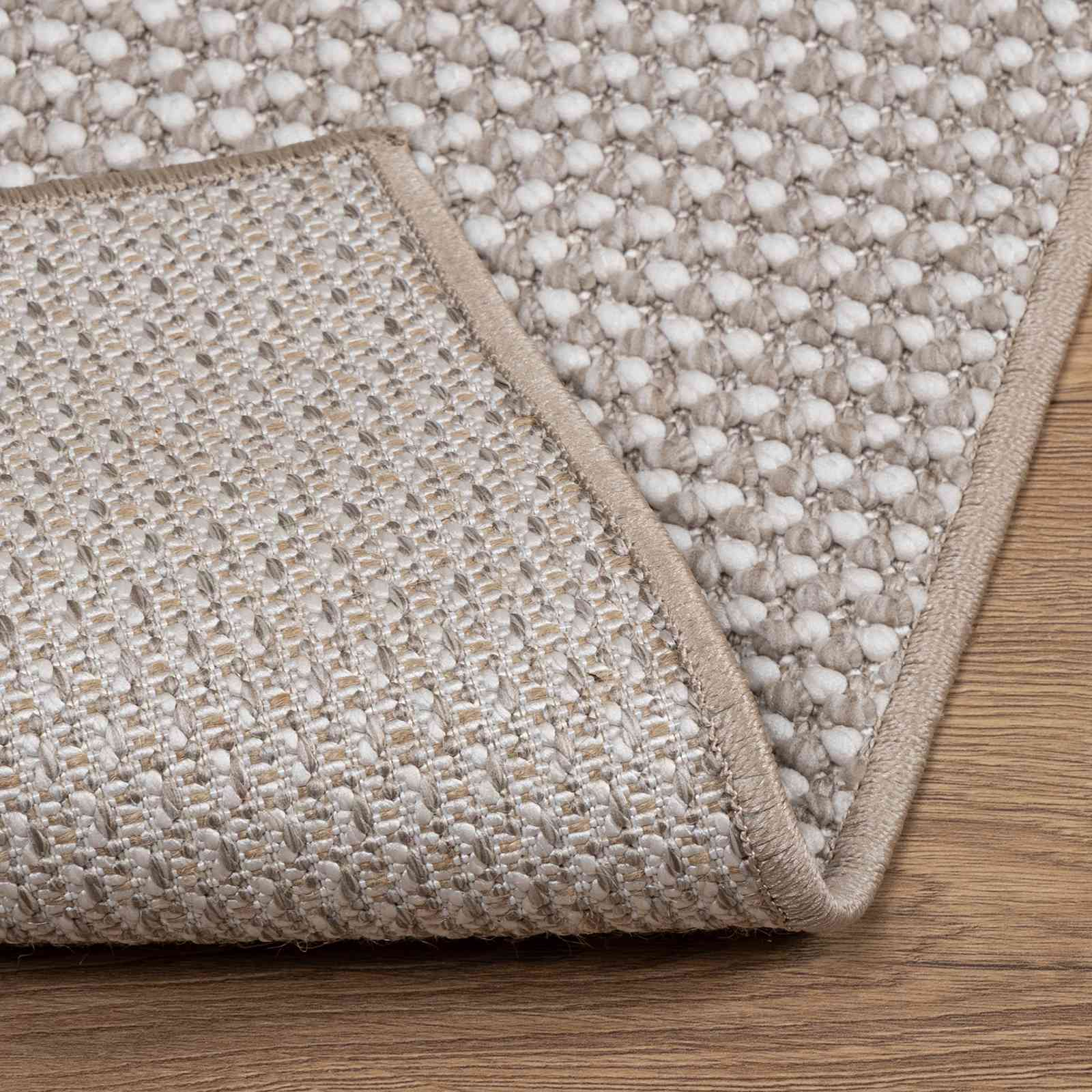 Bereichsteppiche LUGO Creme und Taupe 120 x 170 cm Polyester