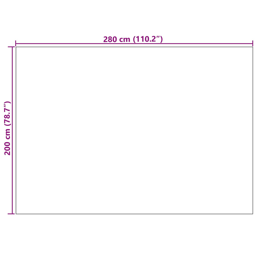 Bereichsteppiche LUGO Creme und Taupe 280 x 200 cm Polyester