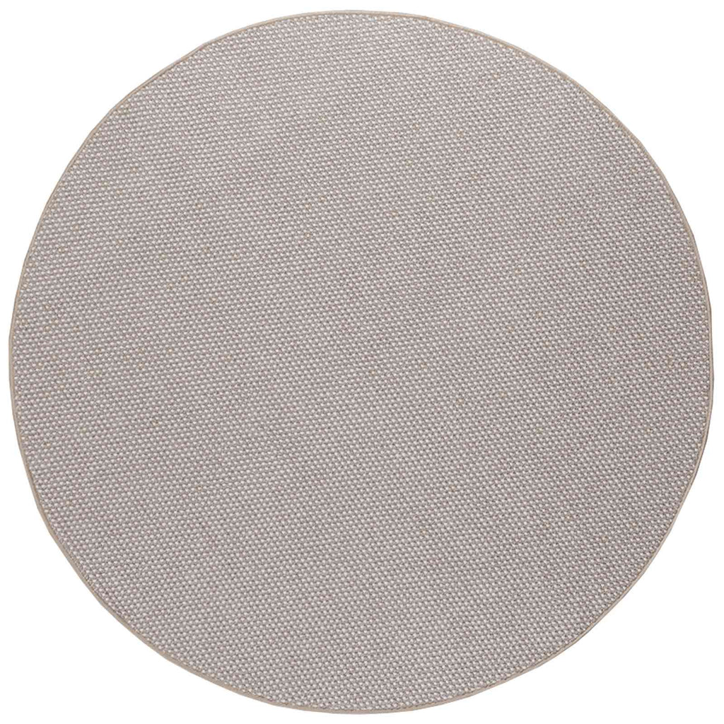 Bereichsteppiche Rund LUGO Creme und Taupe Ø 120 CM Polyester