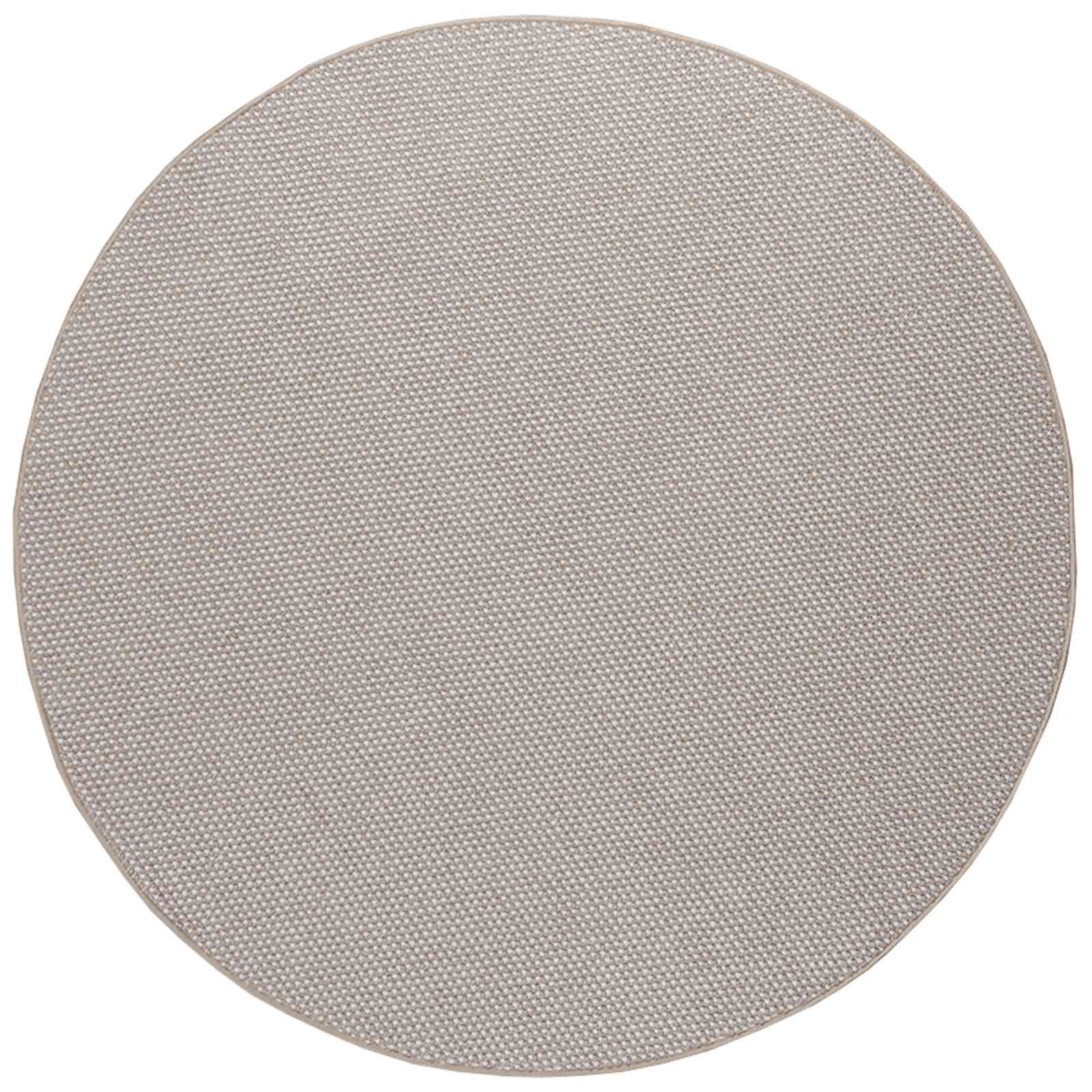 Bereichsteppiche Rund LUGO Creme und Taupe Ø 120 CM Polyester