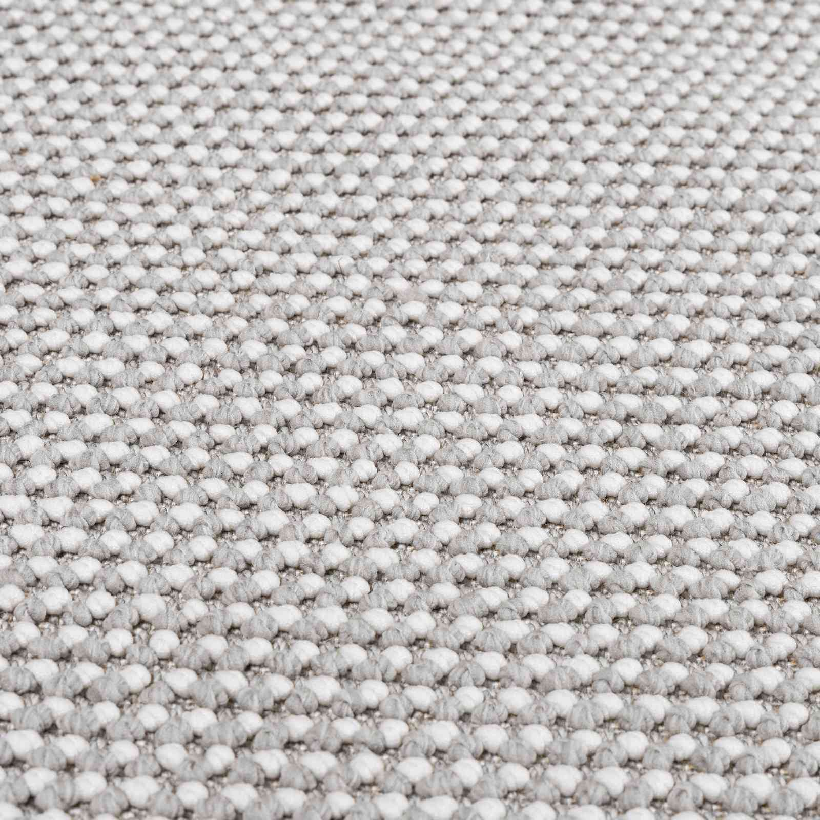 Bereichsteppiche LUGO Creme und Grau 120 x 120 cm Polyester