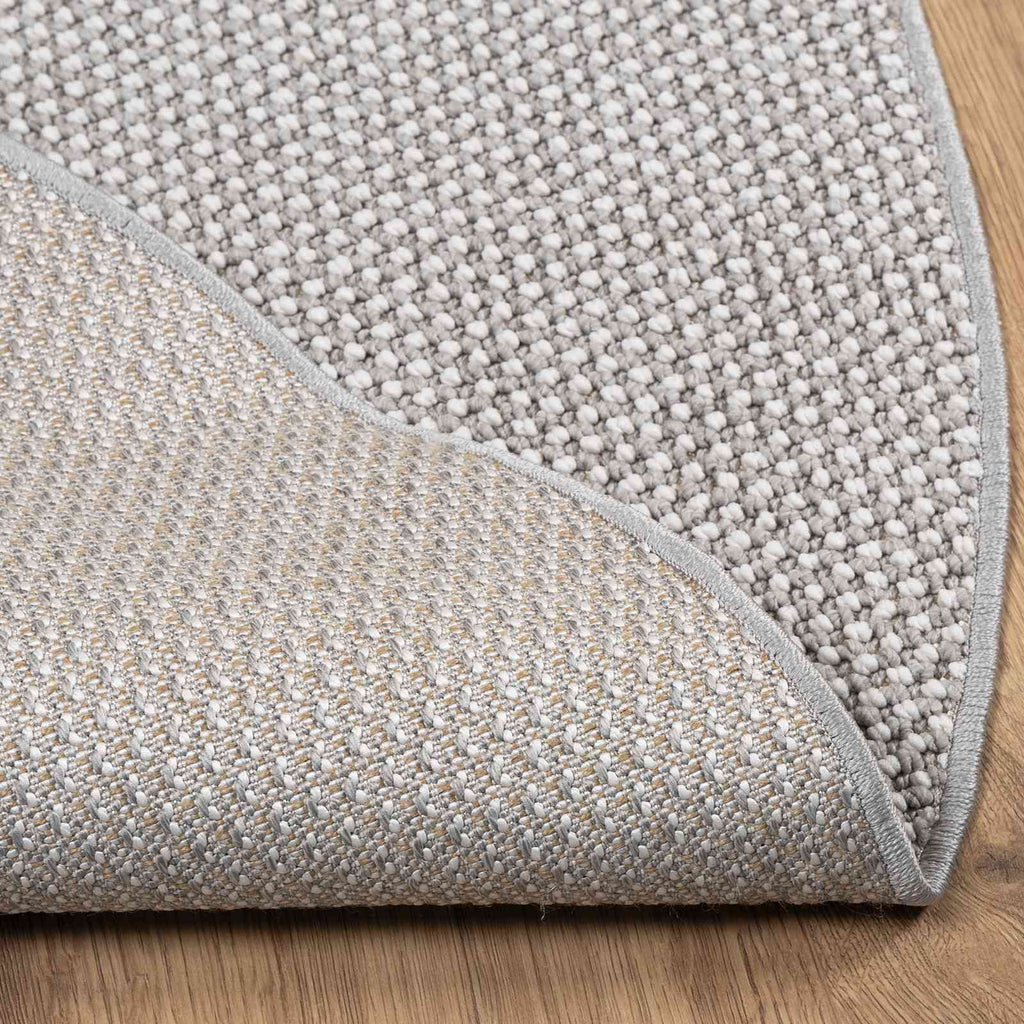 Bereichsteppiche Rund LUGO Creme und Grau Ø 200 CM Polyester