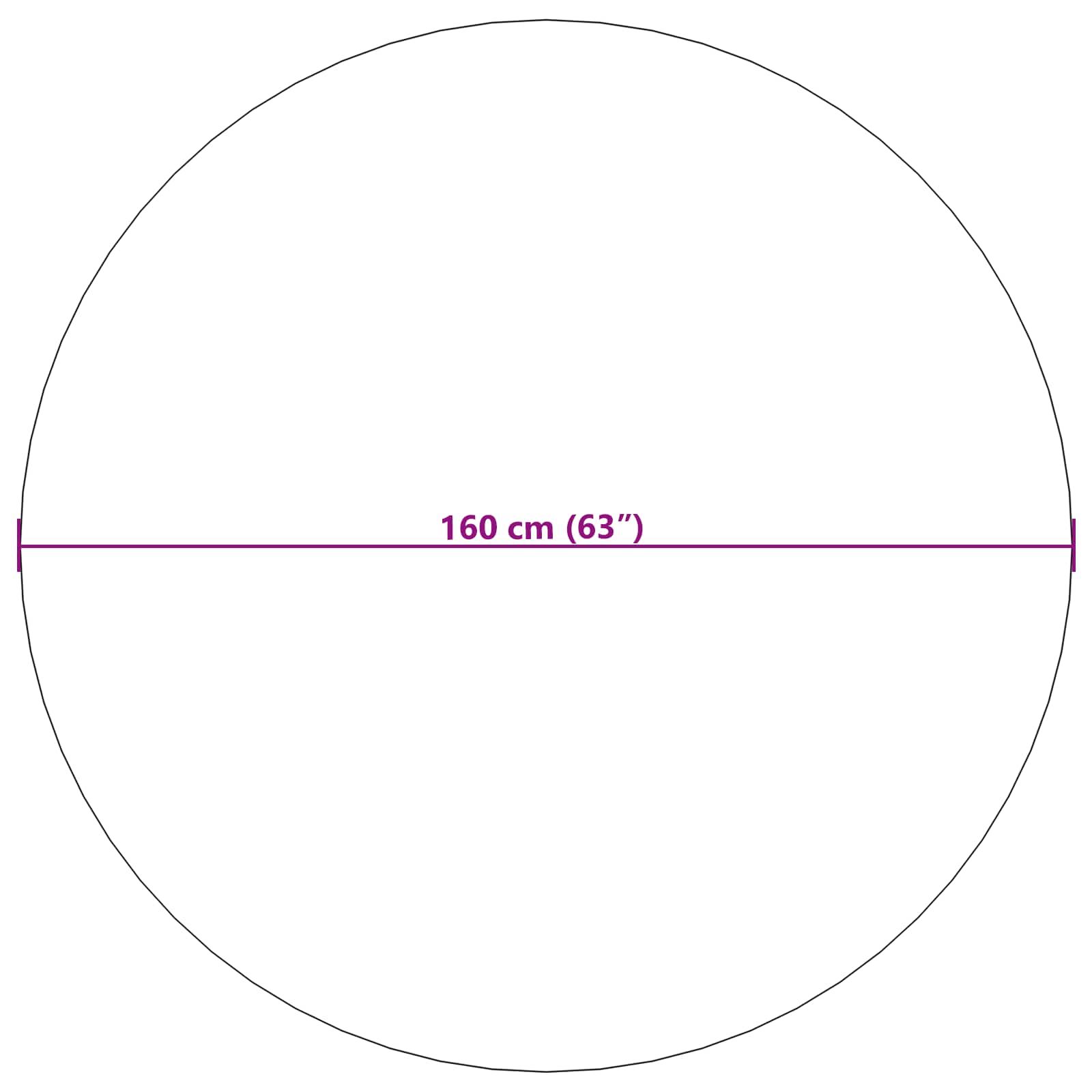 Bereichsteppiche Rund LUGO Creme und Grau Ø 200 CM Polyester