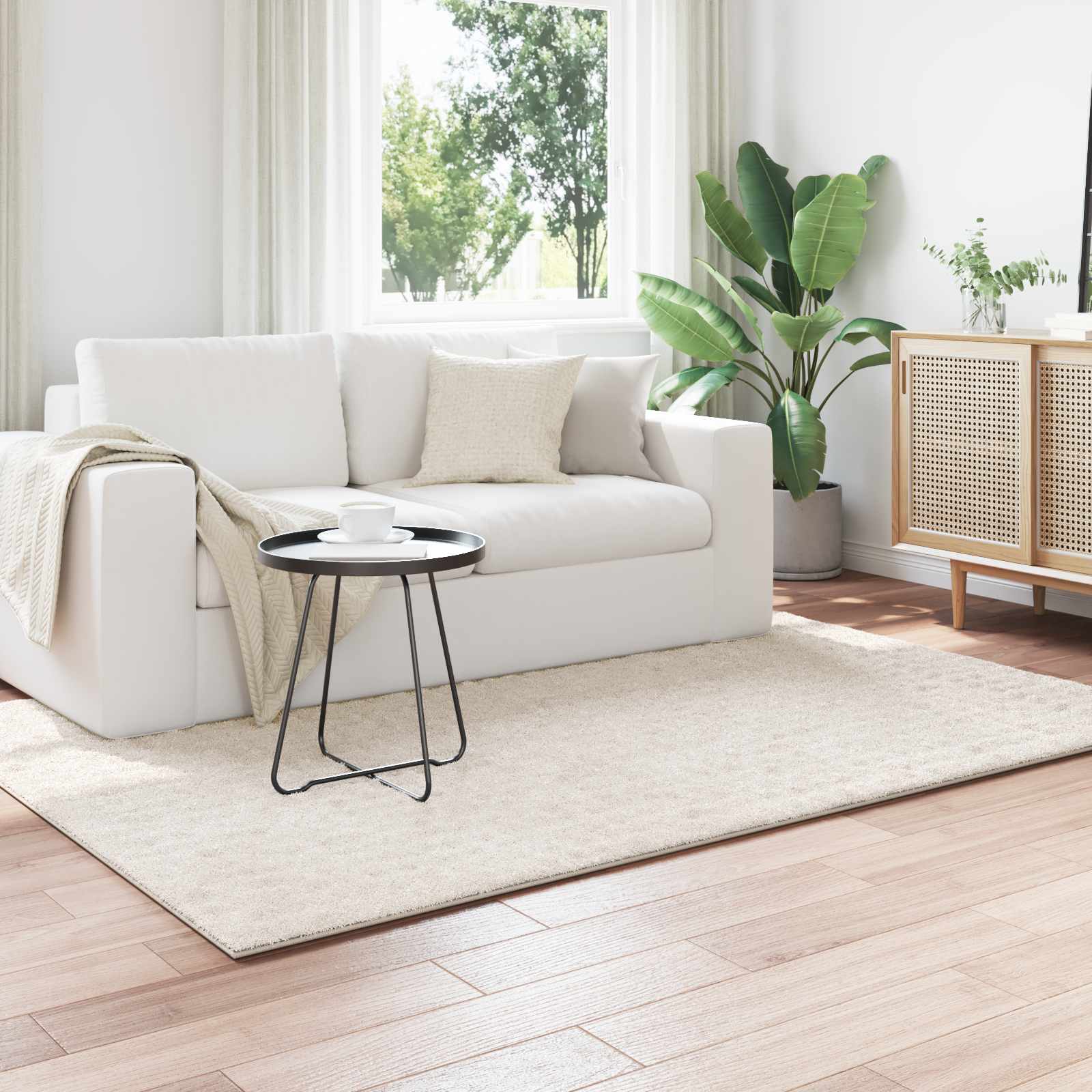 Bereichsteppiche SIROLO Creme 200 x 140 cm Polyester