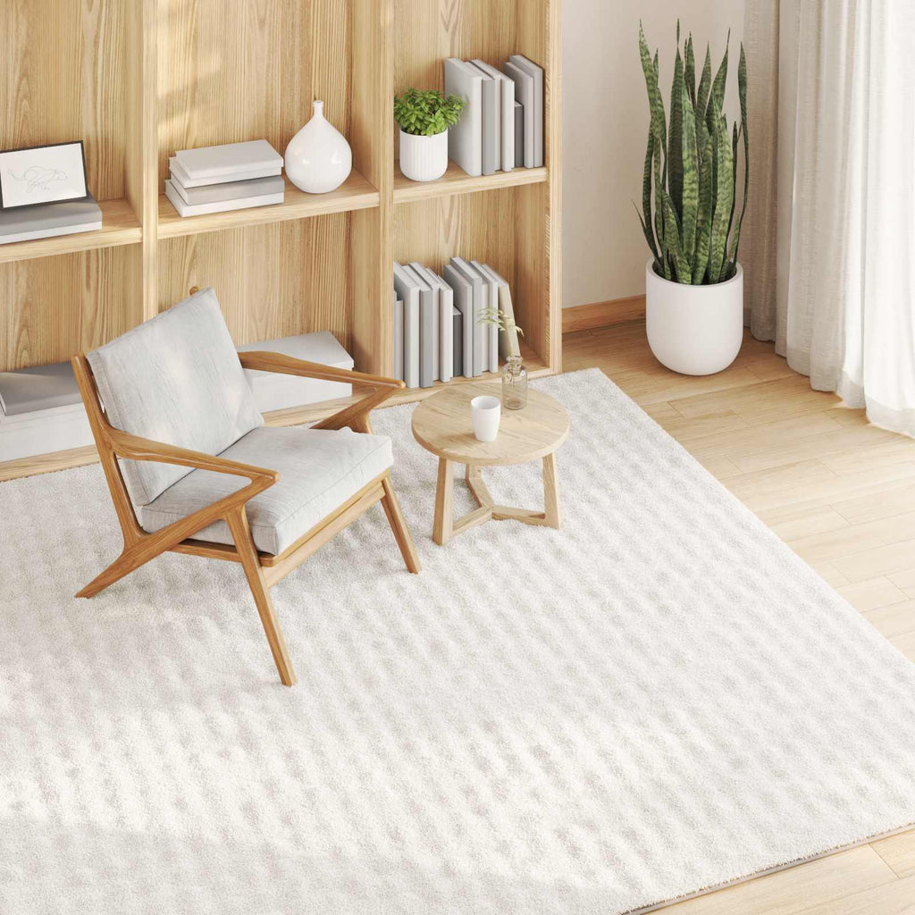 Bereichsteppiche Quadratisch SIROLO Creme 120 x 120 cm