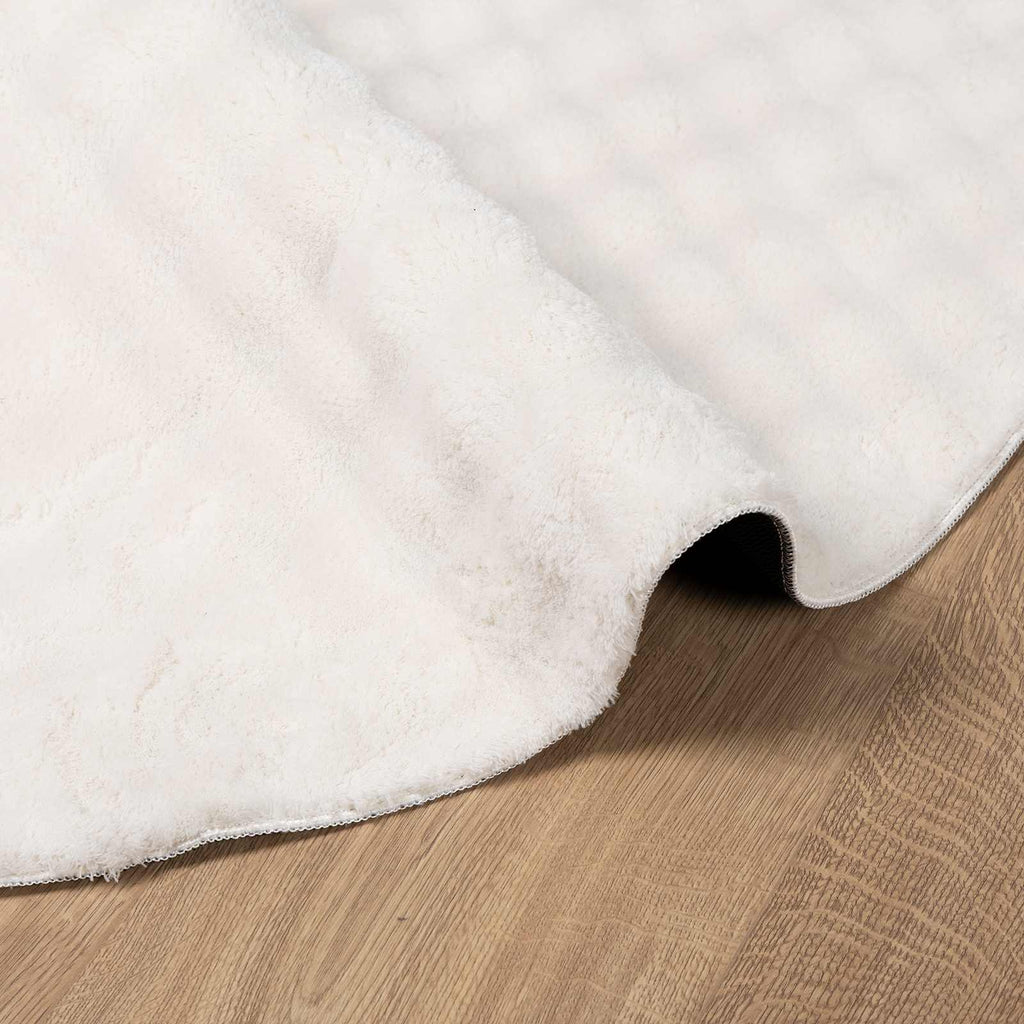 Bereichsteppiche Rund SIROLO Creme Ø 120 CM Polyester