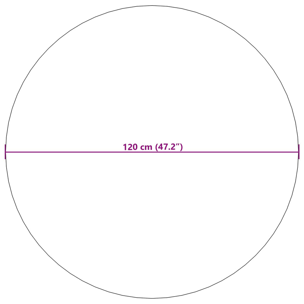 Bereichsteppiche Rund SIROLO Creme Ø 120 CM Polyester