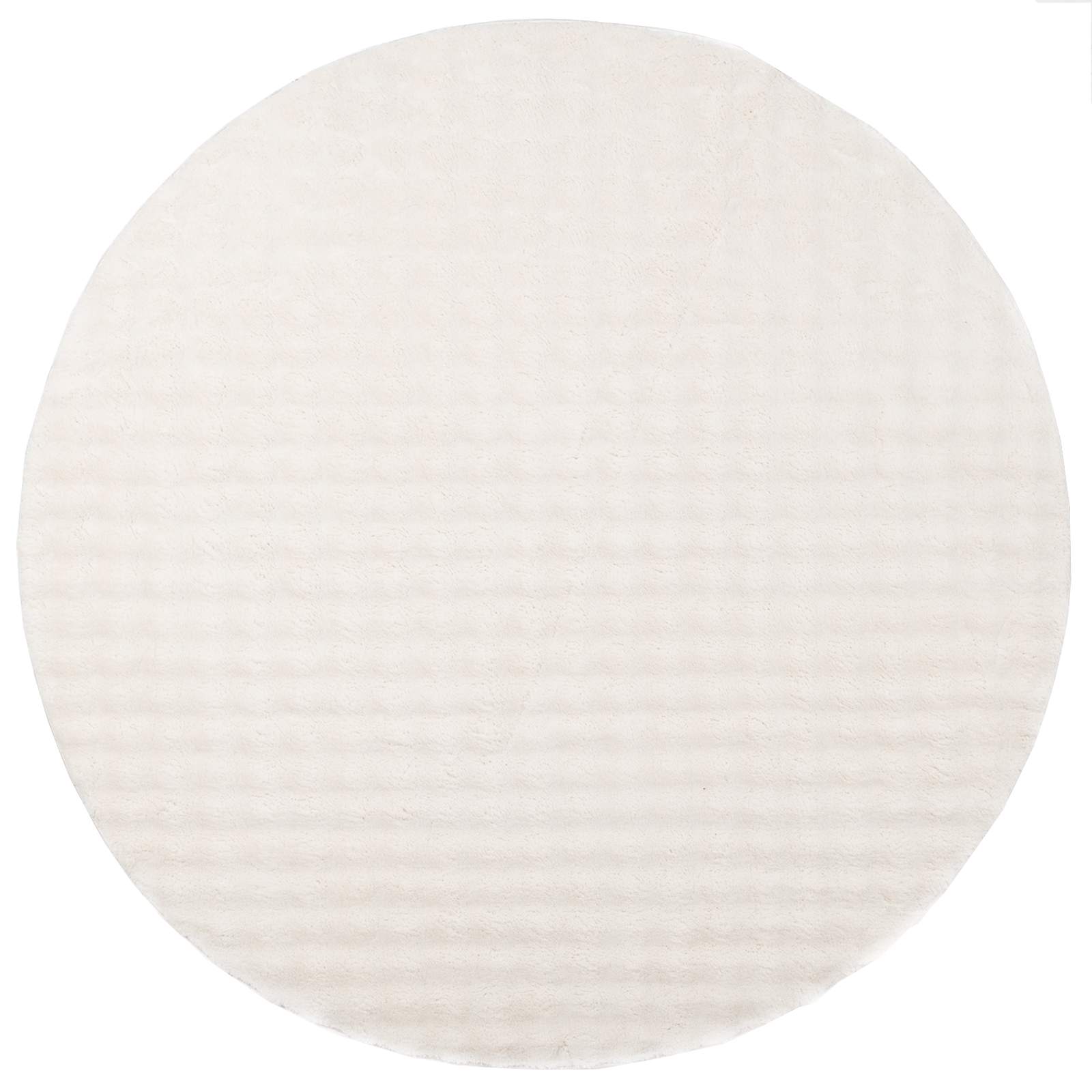 Bereichsteppiche Rund SIROLO Creme Ø 200 CM Polyester