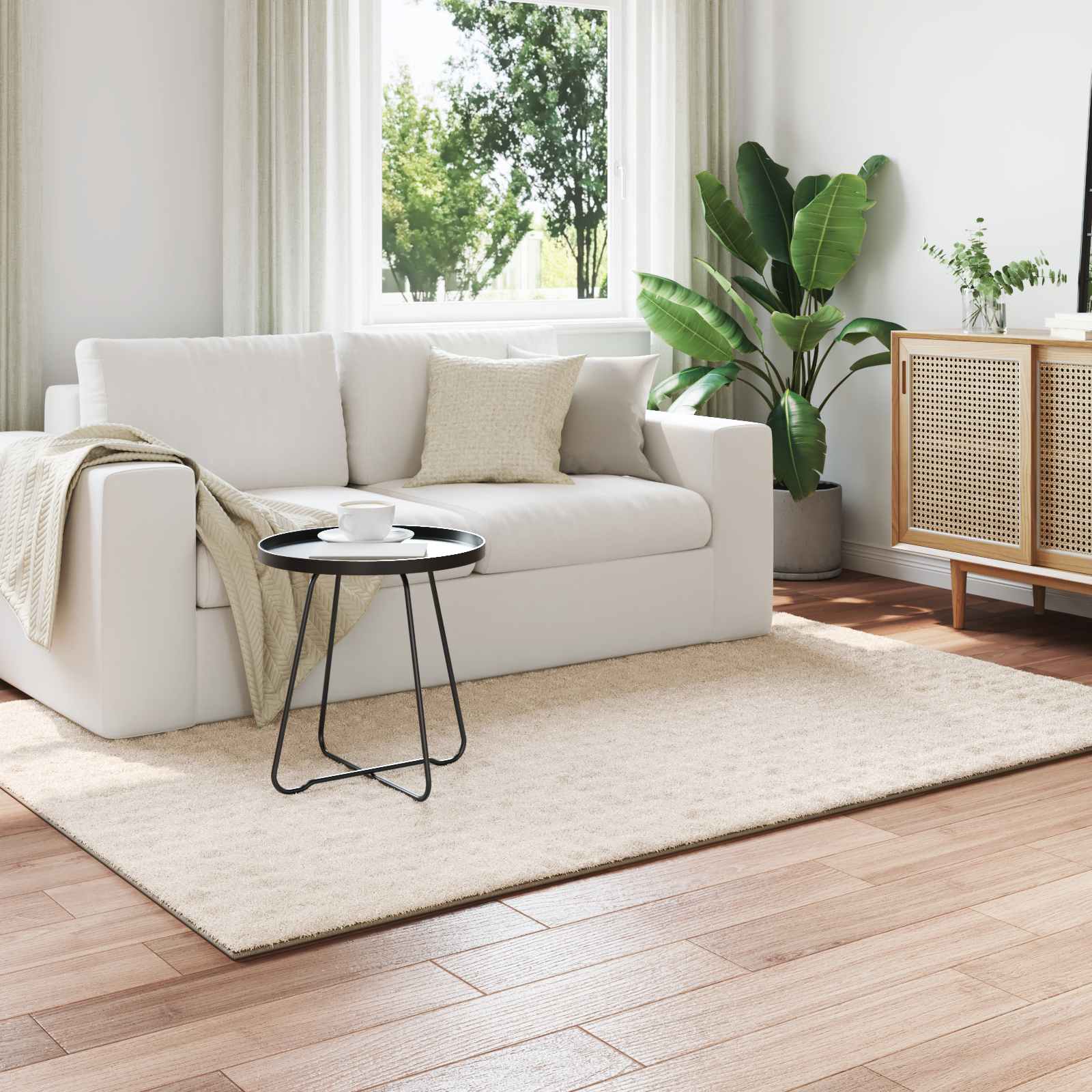 Bereichsteppiche SIROLO Beige 170 x 120 cm Polyester