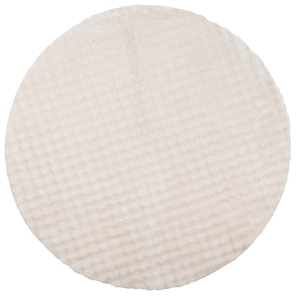 Bereichsteppiche Rund SIROLO Beige Ø 120 CM Polyester