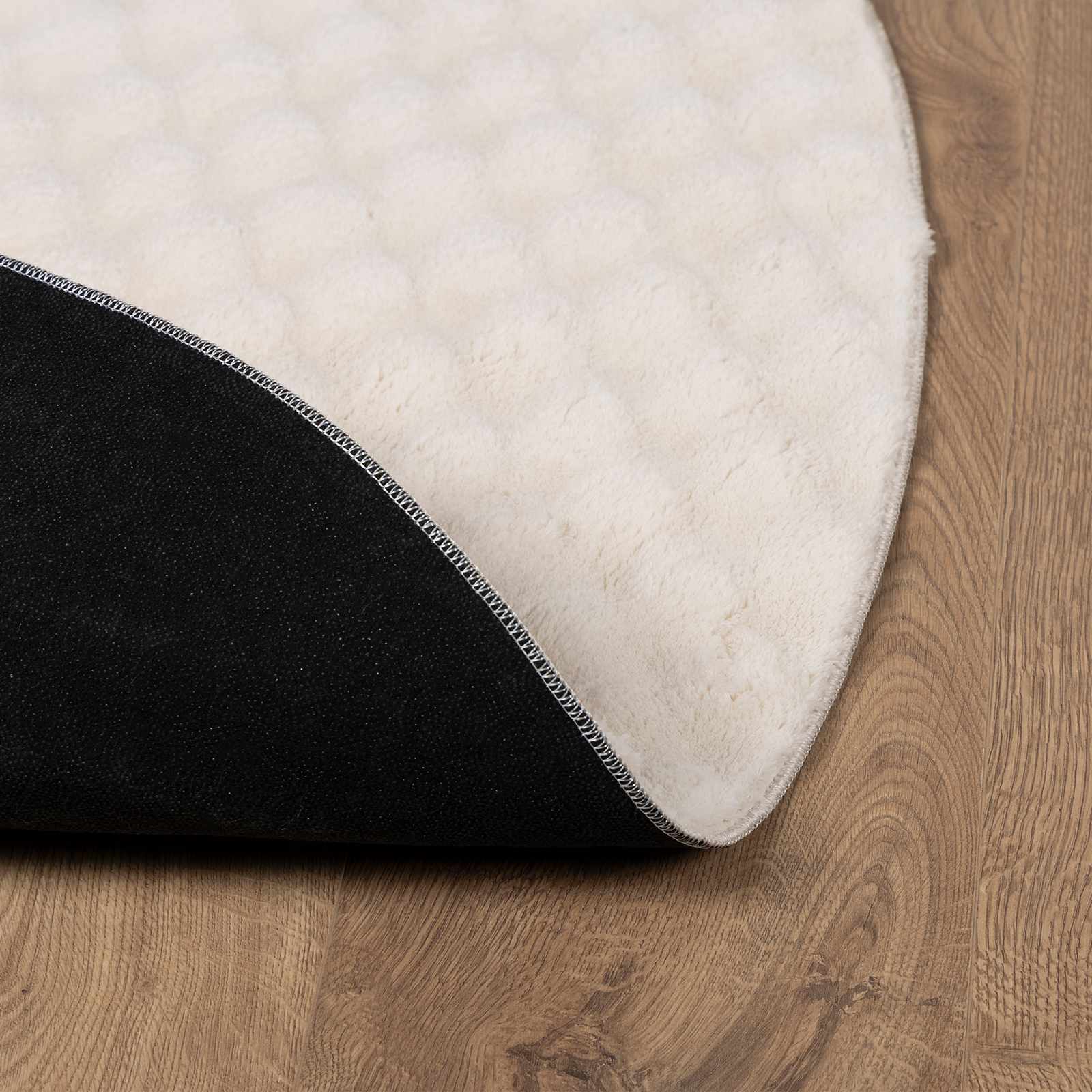Bereichsteppiche Rund SIROLO Beige Ø 200 CM Polyester