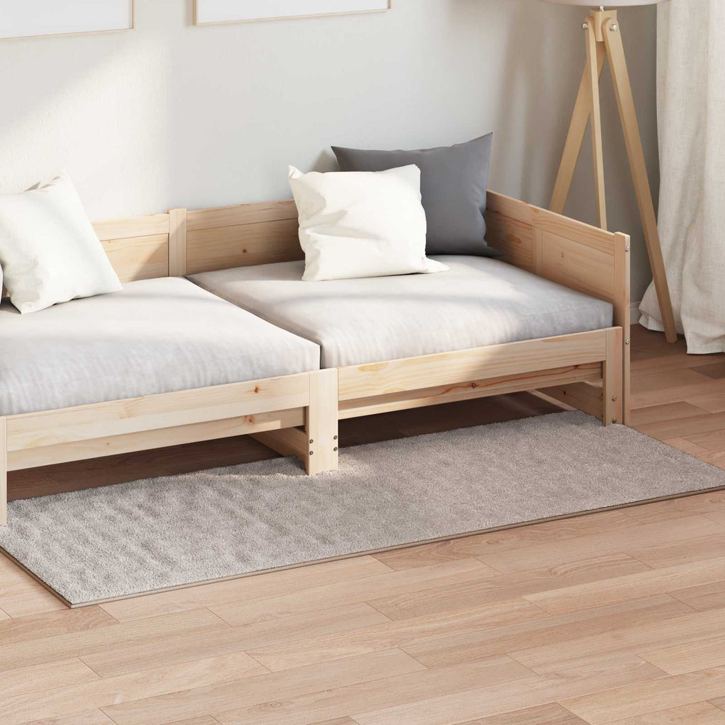 Bereichsteppiche Rechtwinklig SIROLO Sand 200 x 80 cm Polyester