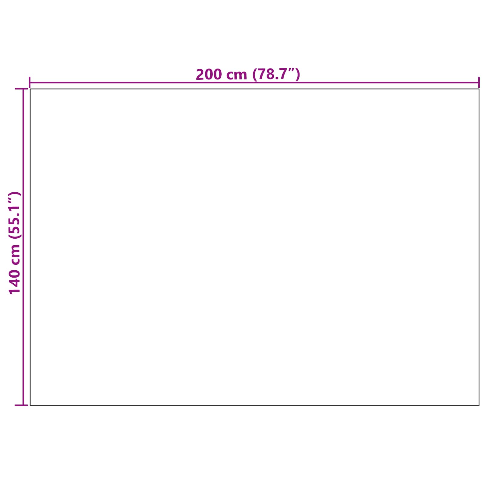 Bereichsteppiche Rechtwinklig SIROLO Sand 200 x 140 cm