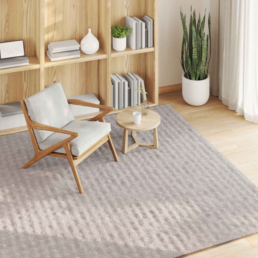 Bereichsteppiche Quadratisch SIROLO Sand 120 x 120 cm Polyester