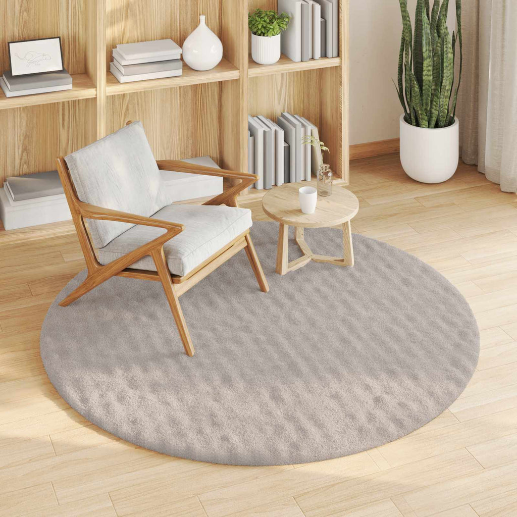 Bereichsteppiche Rund SIROLO Sand Ø 200 CM Polyester