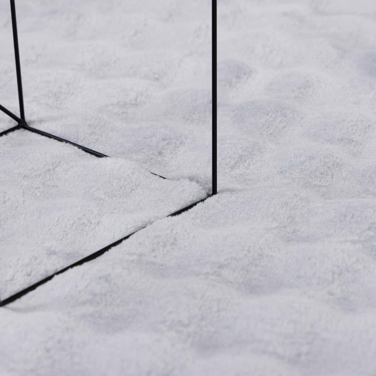 Bereichsteppiche Quadratisch SIROLO Grau 120 x 120 cm Polyester