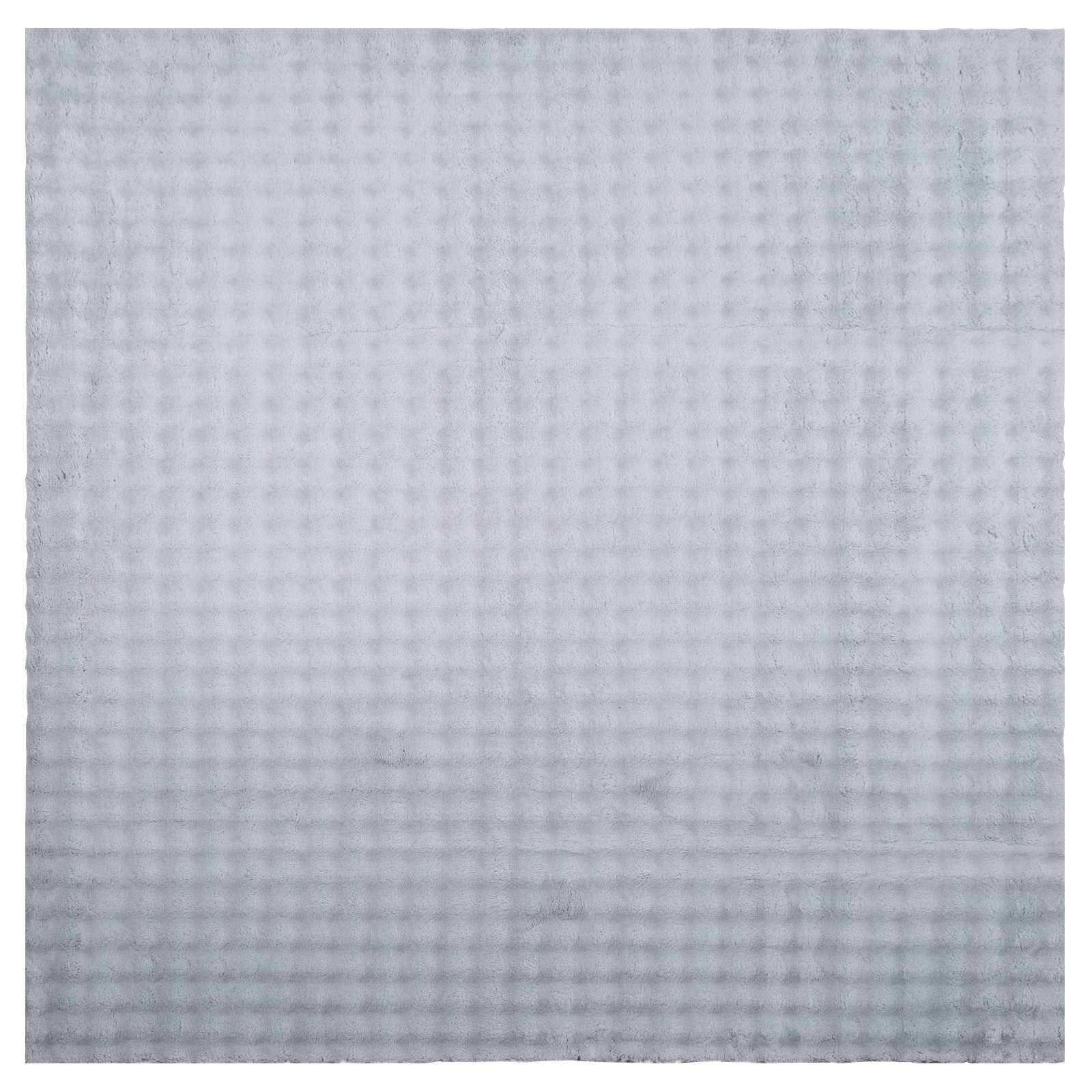 Bereichsteppiche Quadratisch SIROLO Grau 240 x 240 cm Polyester
