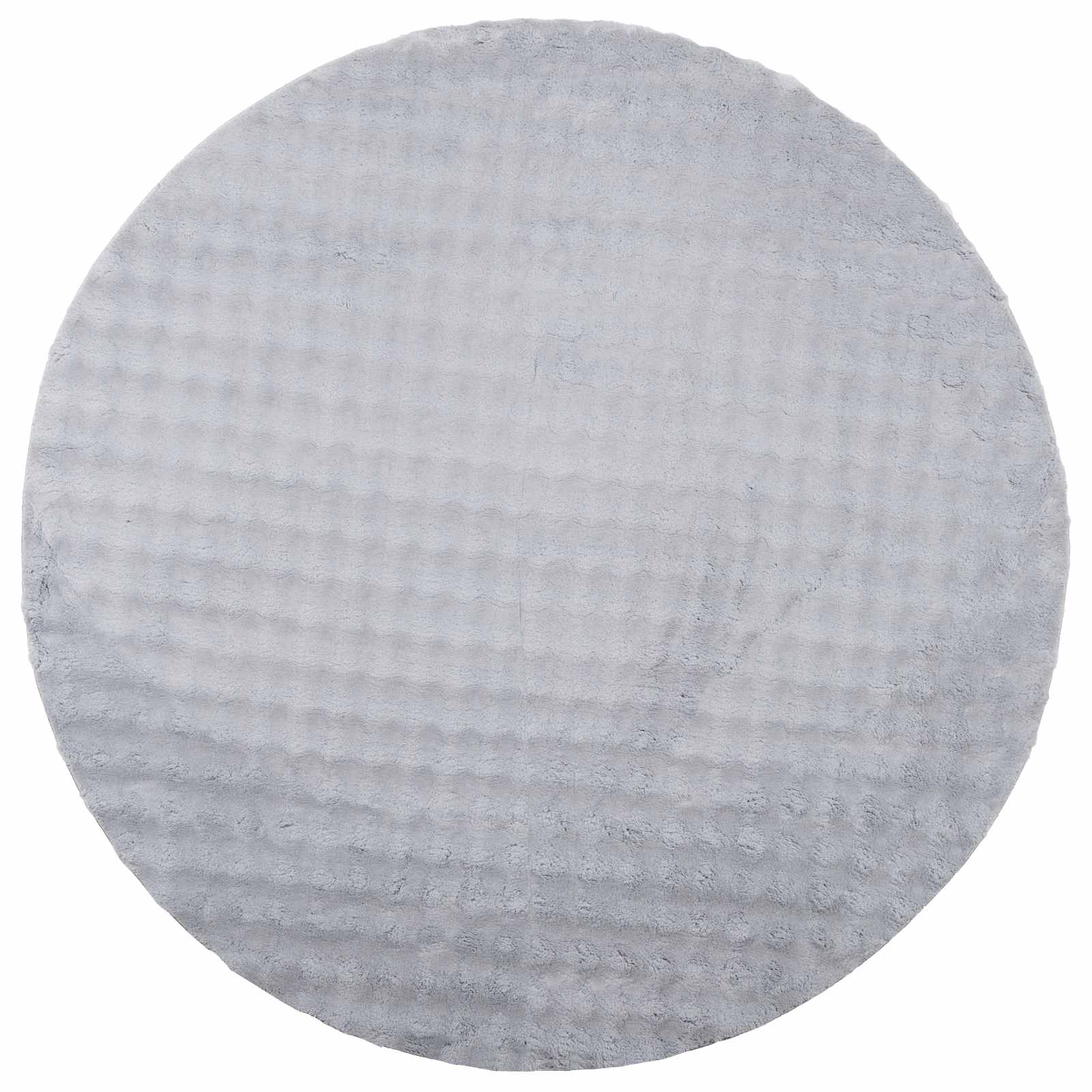 Bereichsteppiche Rund SIROLO Grau Ø 120 CM Polyester