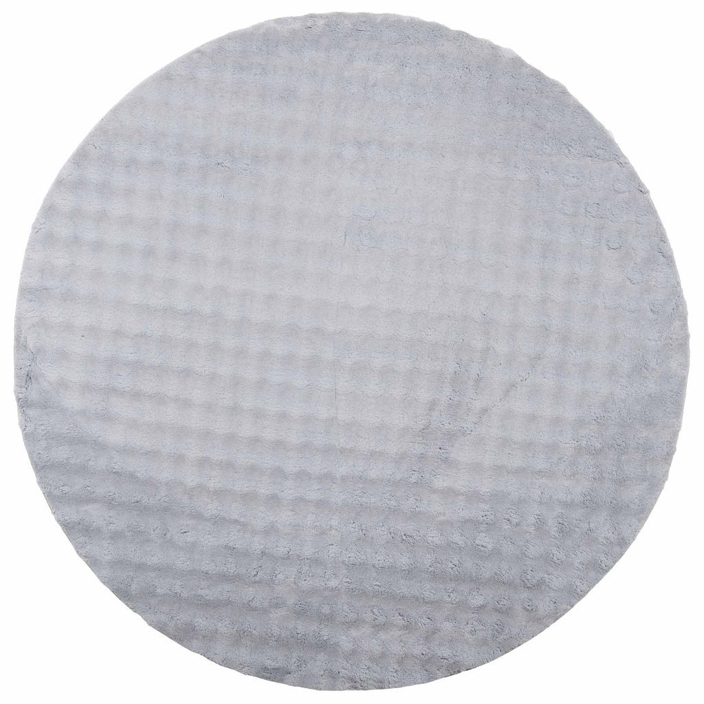 Bereichsteppiche Rund SIROLO Grau Ø 160 CM Polyester
