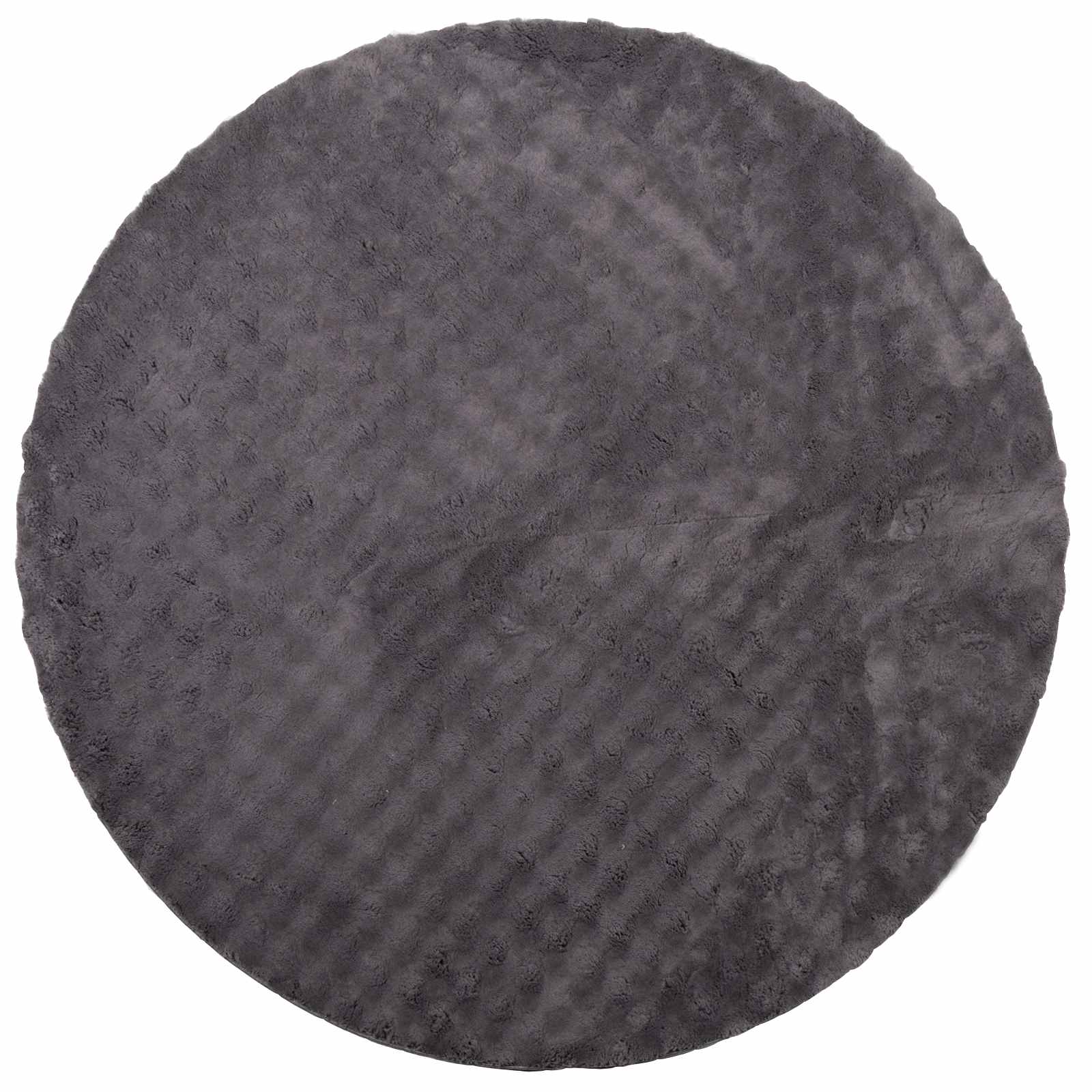 Bereichsteppiche Rund SIROLO Anthrazit Ø 120 CM Polyester