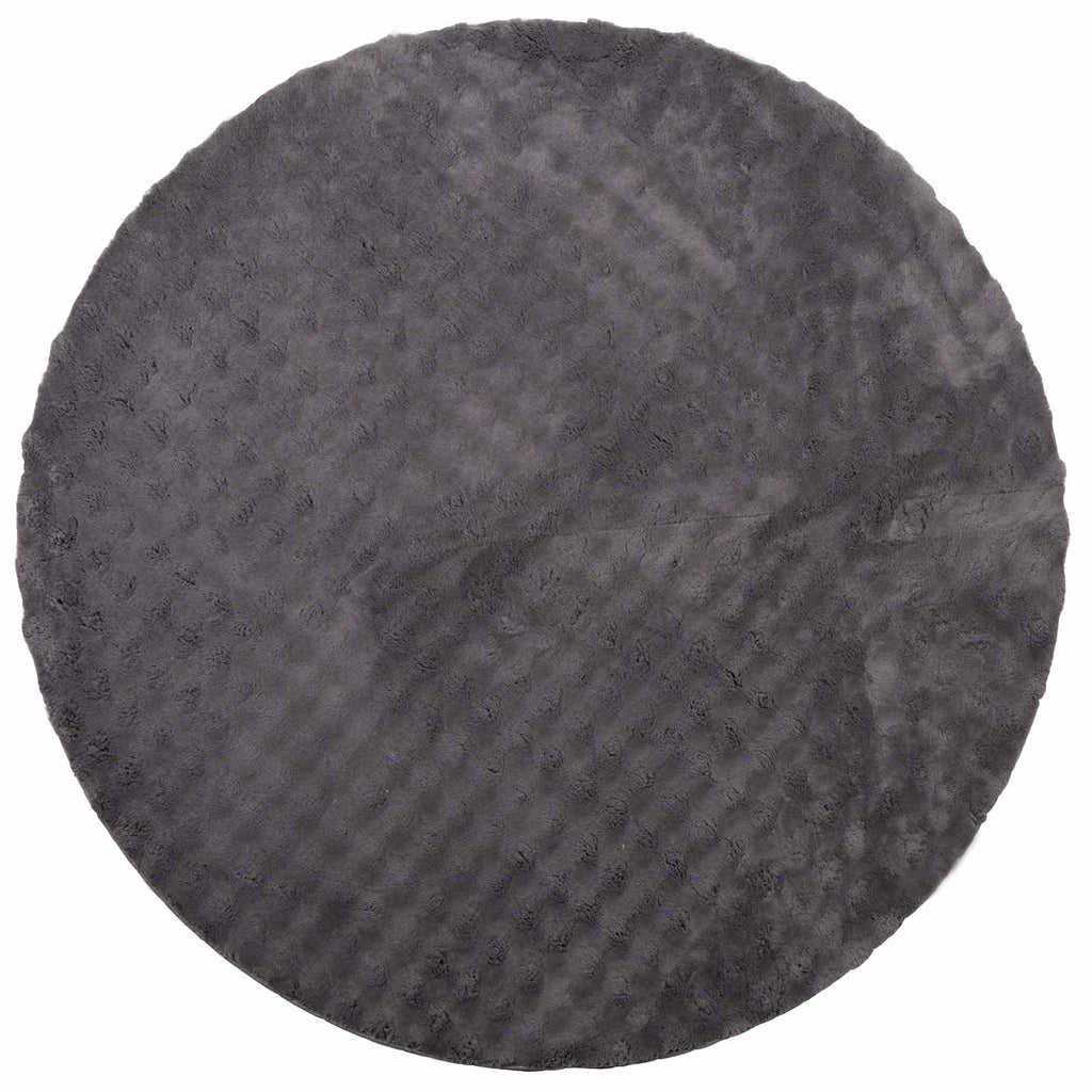 Bereichsteppiche Rund SIROLO Anthrazit Ø 160 CM Polyester