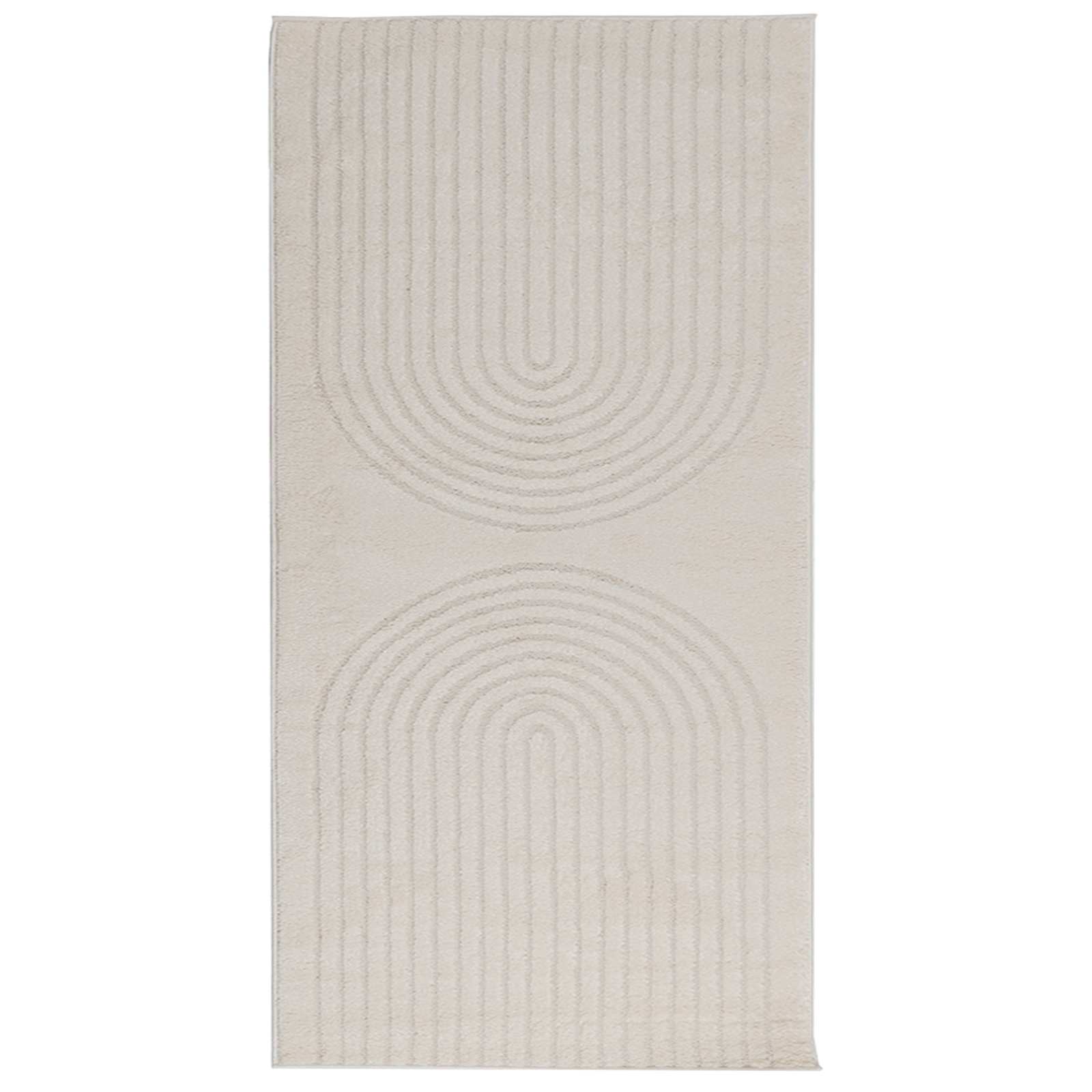 Bereichsteppiche Rechtwinklig GALATI Creme 150 x 80 cm
