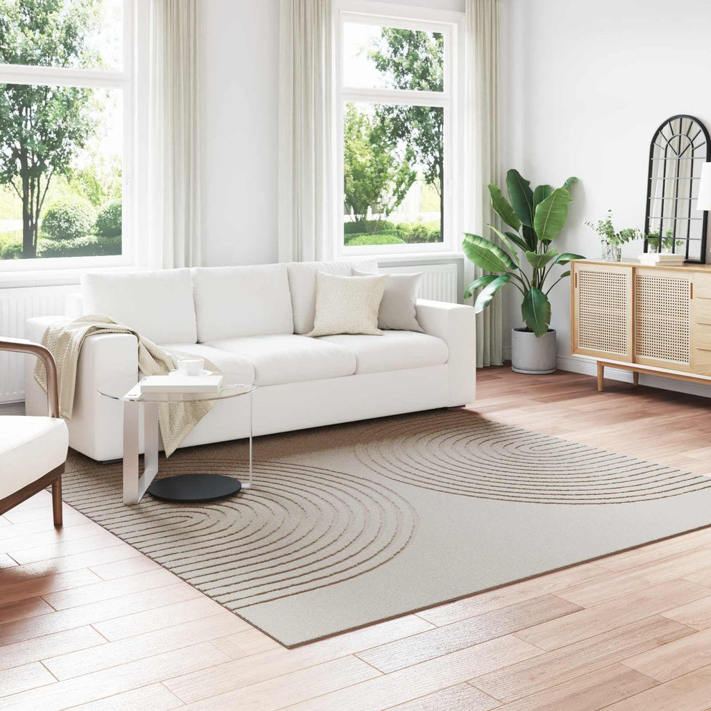 Bereichsteppiche Quadratisch GALATI Creme 240 x 240 cm