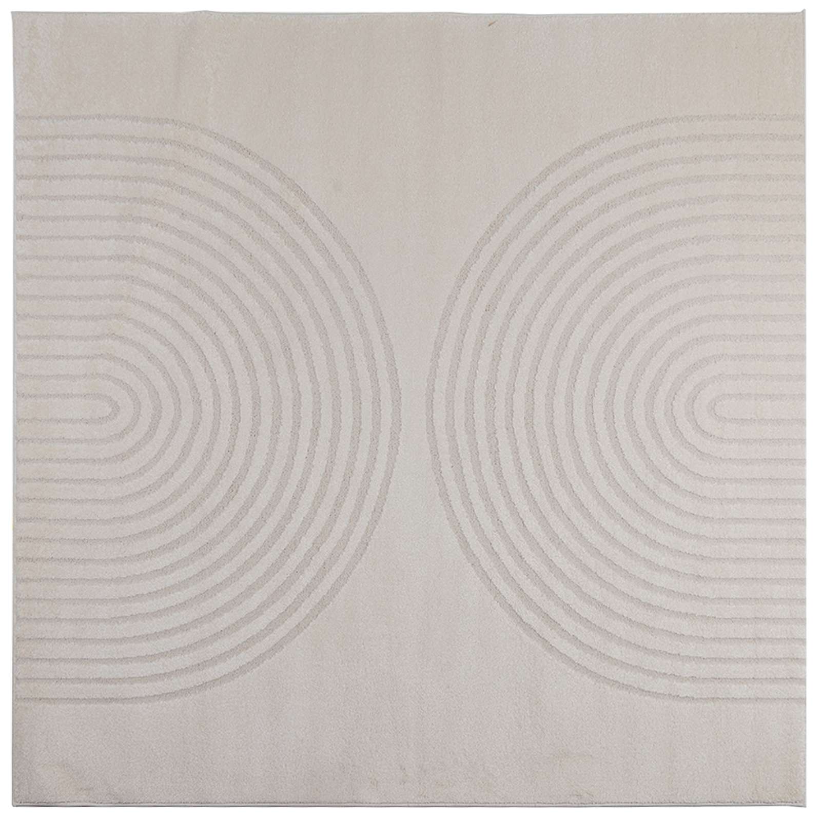 Bereichsteppiche Quadratisch GALATI Creme 240 x 240 cm