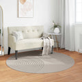 Bereichsteppiche Rund GALATI Creme Ø 160 CM Polyester
