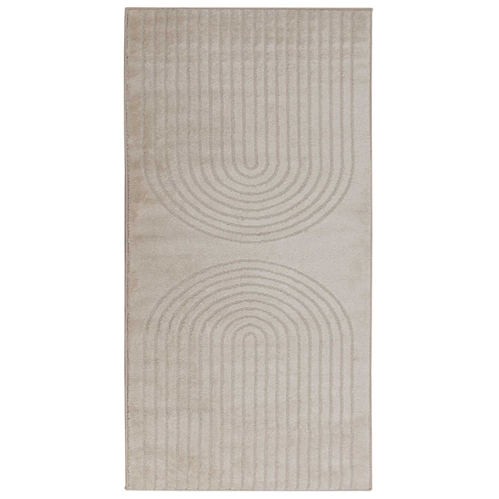 Bereichsteppiche Rechtwinklig GALATI Beige 150 x 80 cm
