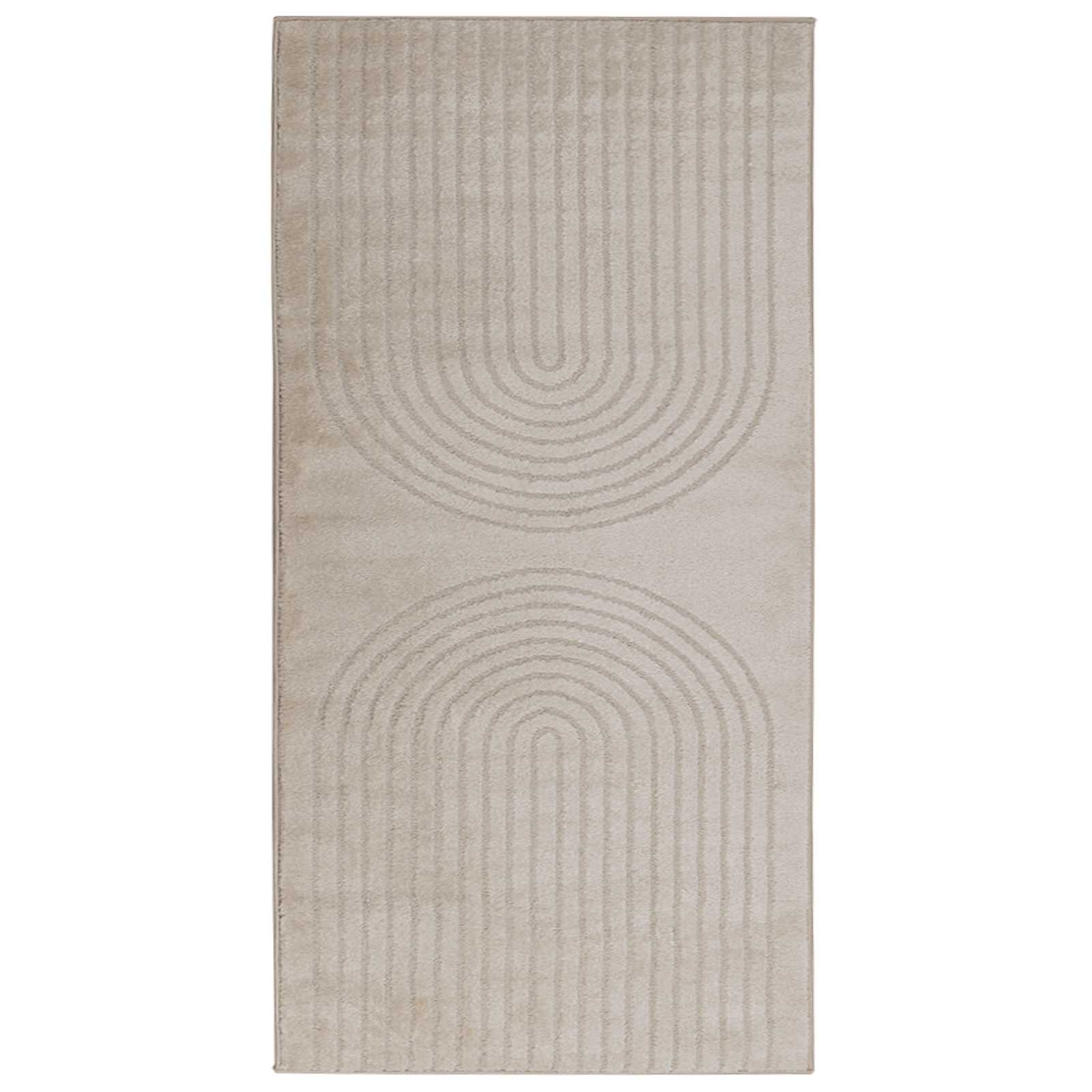 Bereichsteppiche Rechtwinklig GALATI Beige 150 x 80 cm