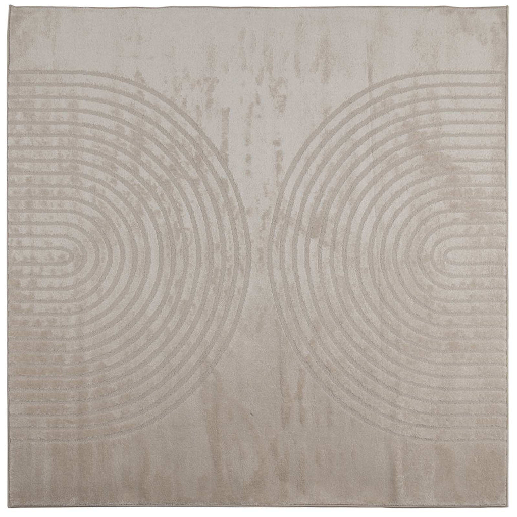 Bereichsteppiche Quadratisch GALATI Beige 120 x 120 cm