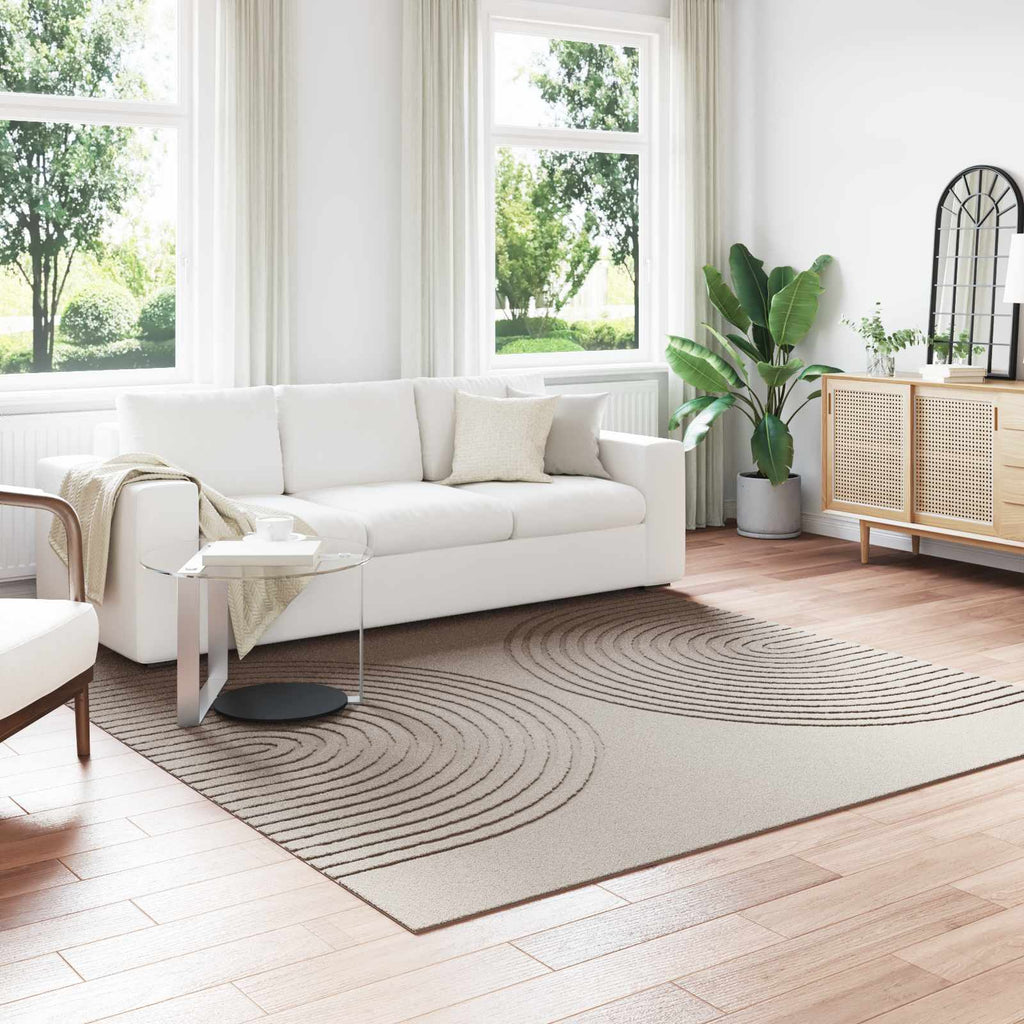 Bereichsteppiche Quadratisch GALATI Beige 240 x 240 cm