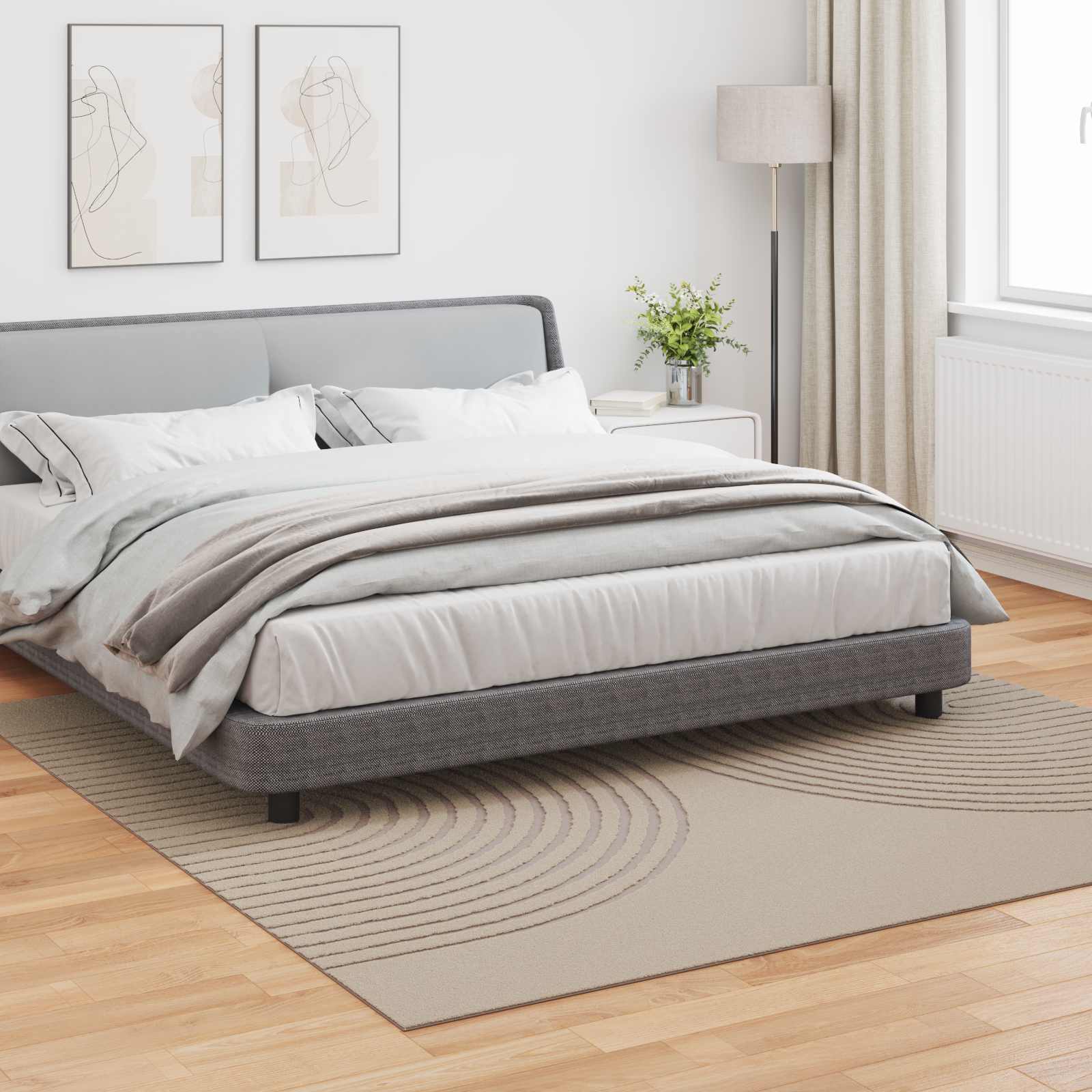 Bereichsteppiche Quadratisch GALATI Beige 240 x 240 cm