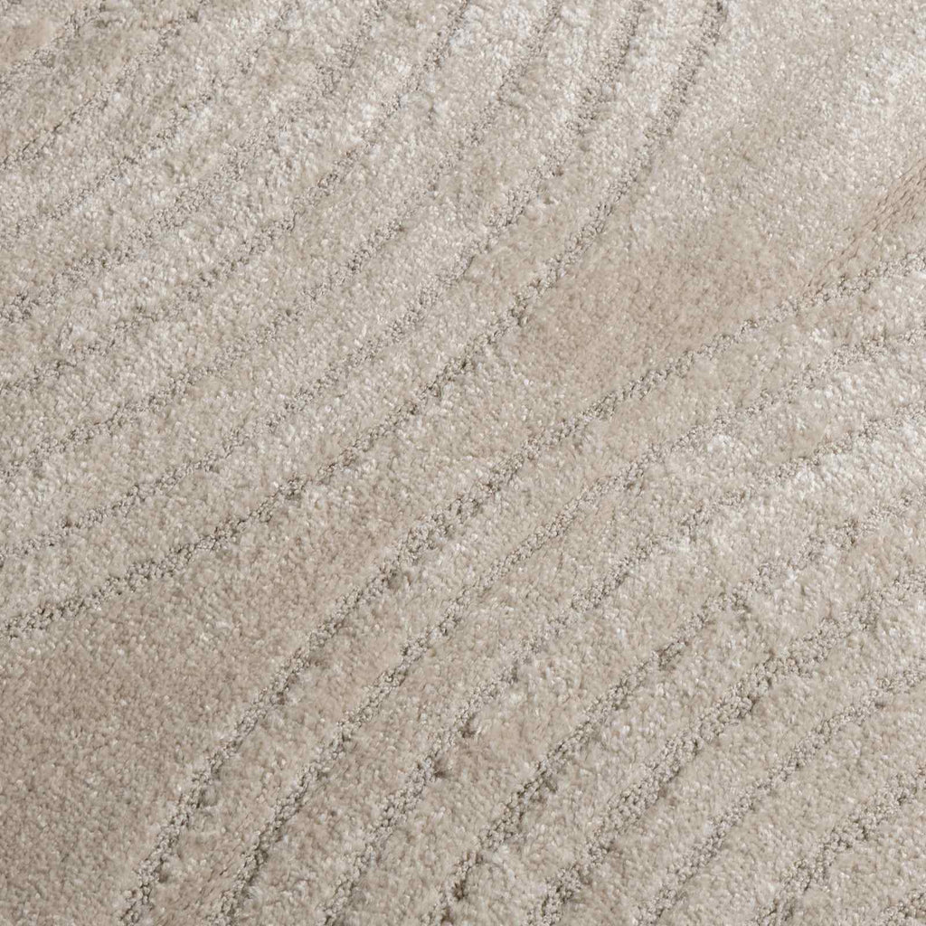 Bereichsteppiche Rund GALATI Beige Ø 160 CM Polyester