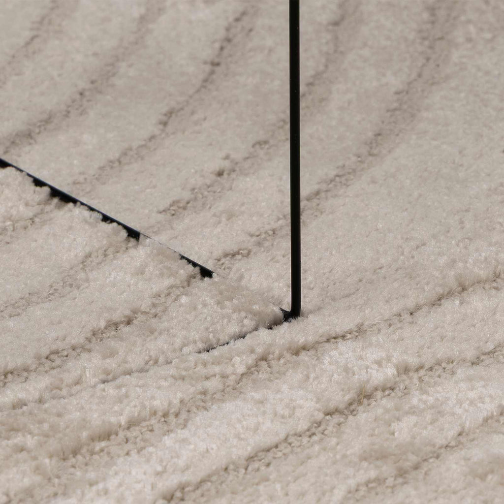 Bereichsteppiche Rund GALATI Beige Ø 200 CM Polyester